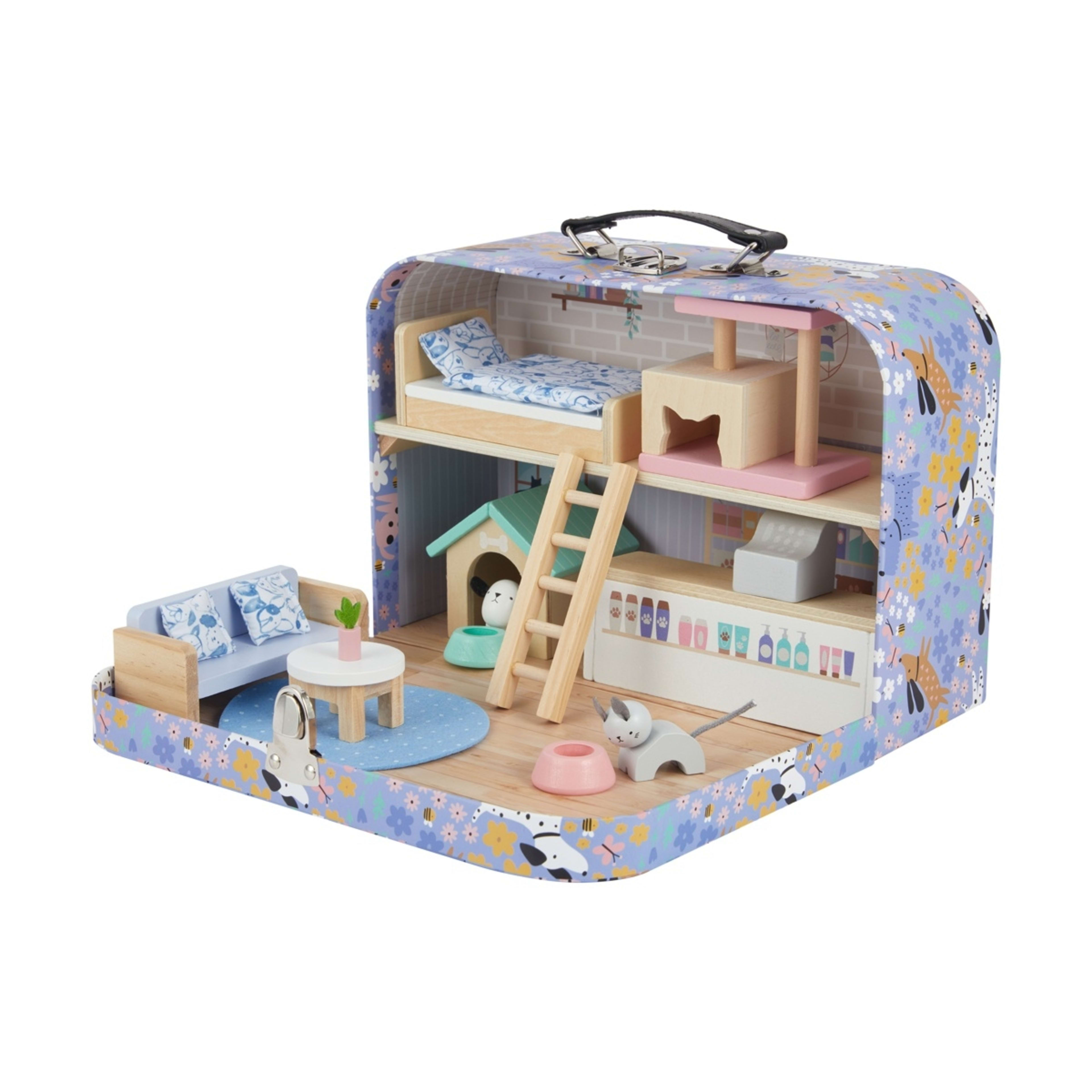 1 19 Piece Pet Suitcase Dollhouse, 1 of 9