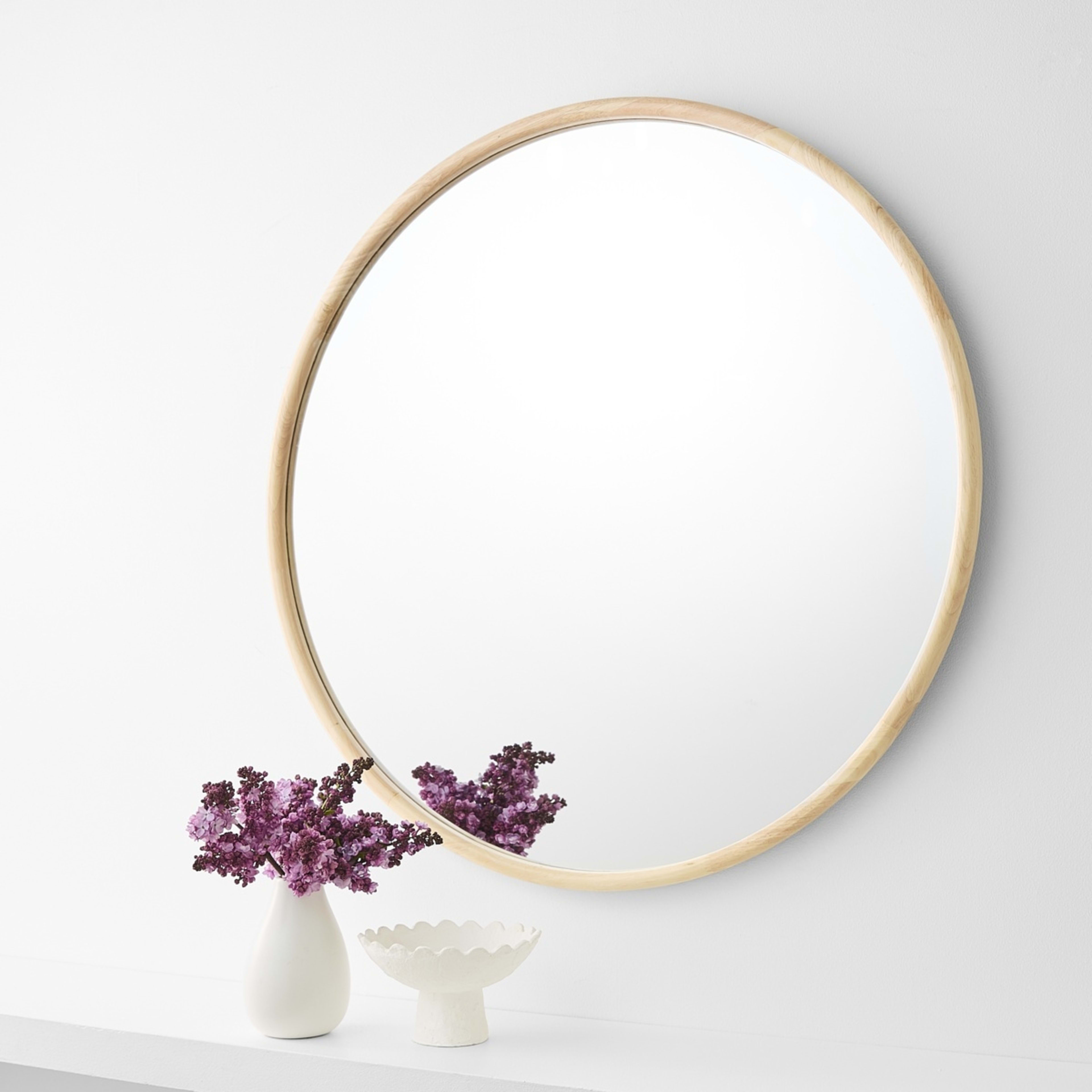 1 Wooden Framed Mirror, 1 of 8