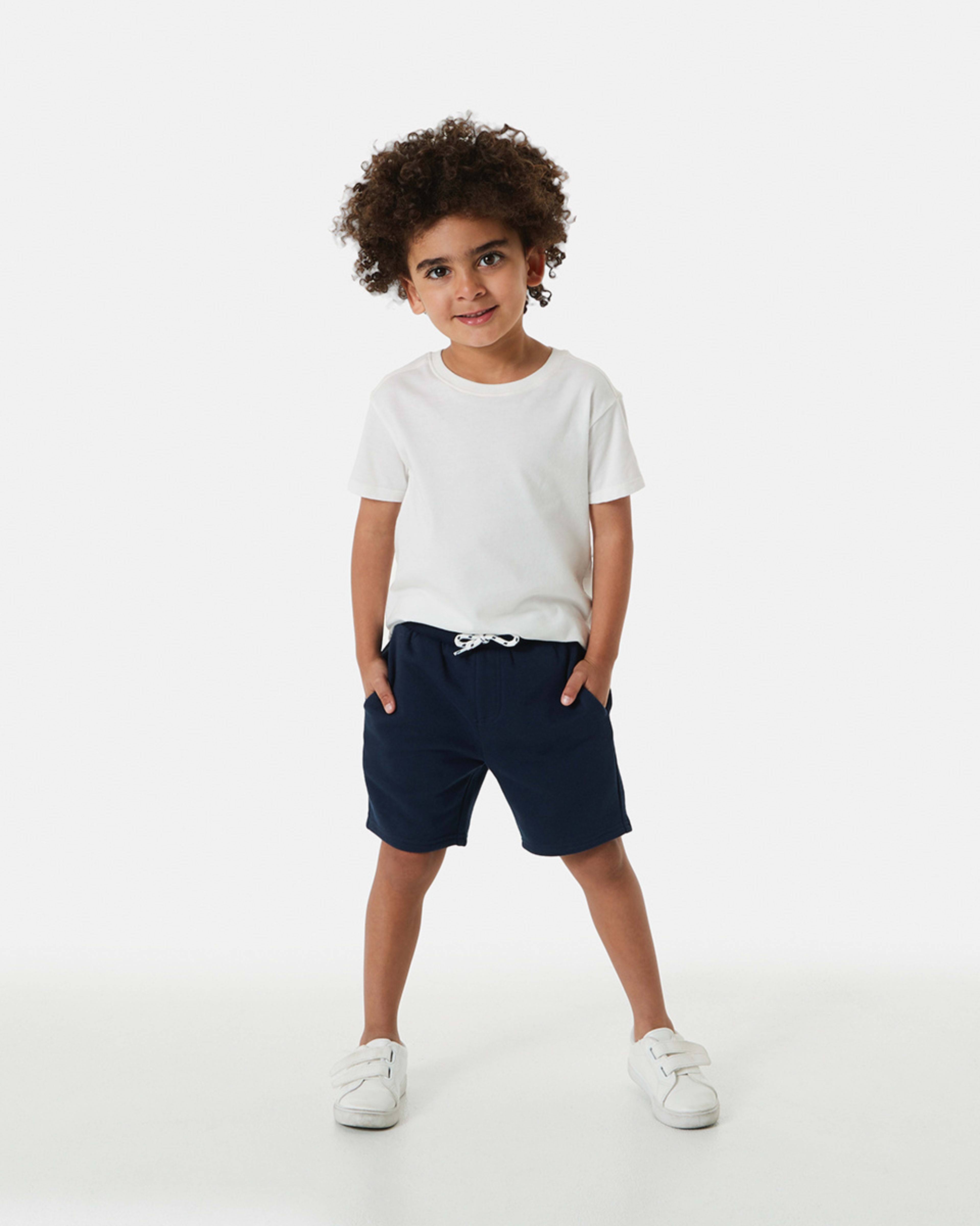 5 Fleece Knit Shorts Harb Navy, 5 of 8