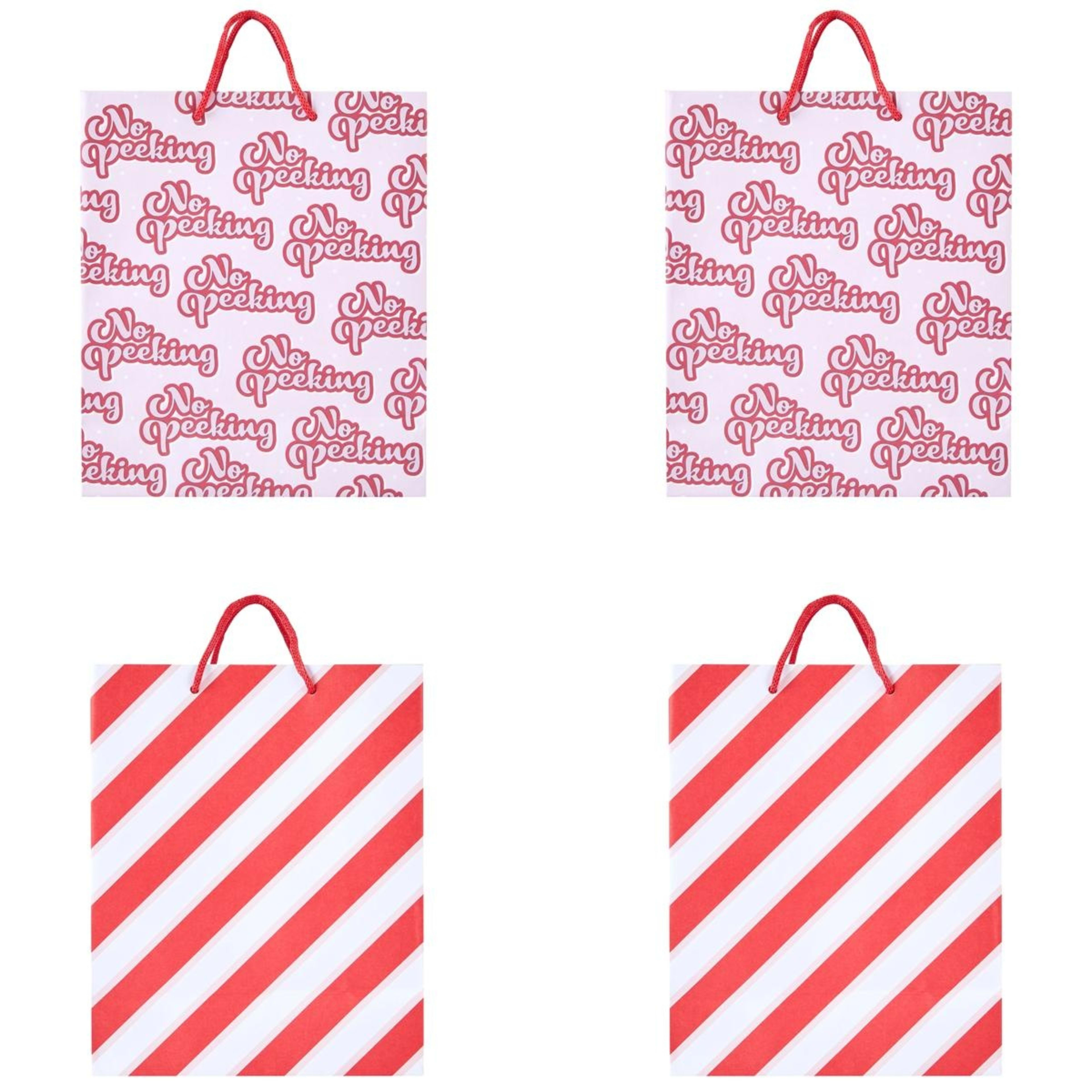3 4 Pack Christmas Gift Bags - Medium, Assorted, 3 of 8
