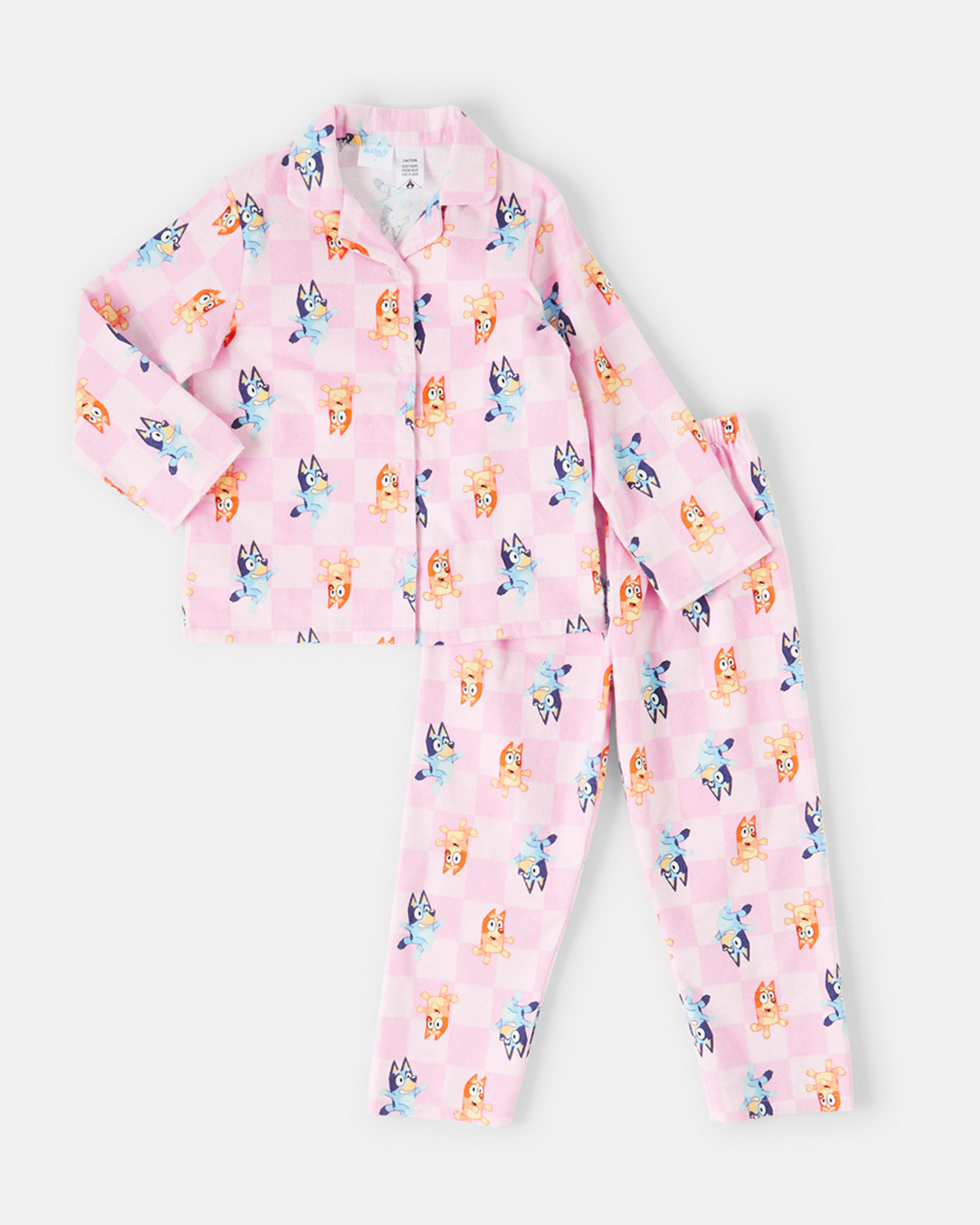 Bluey License Long Sleeve Flannelette Pyjama Set - Kmart