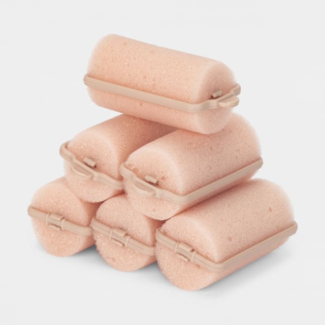 6 Pack Foam Rollers Nude Kmart