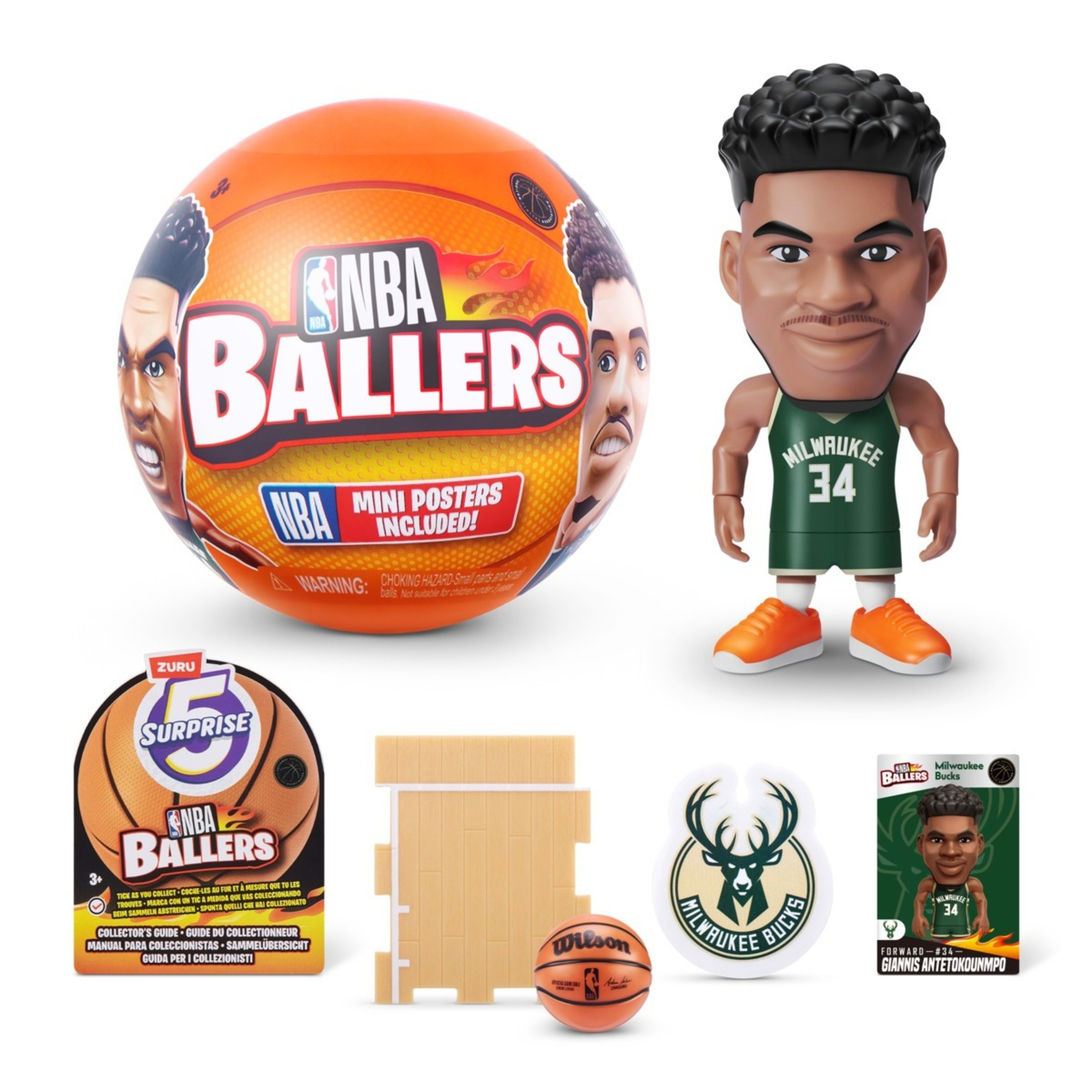 Zuru 5 Surprise Nba Ballers - Assorted - Kmart Nz