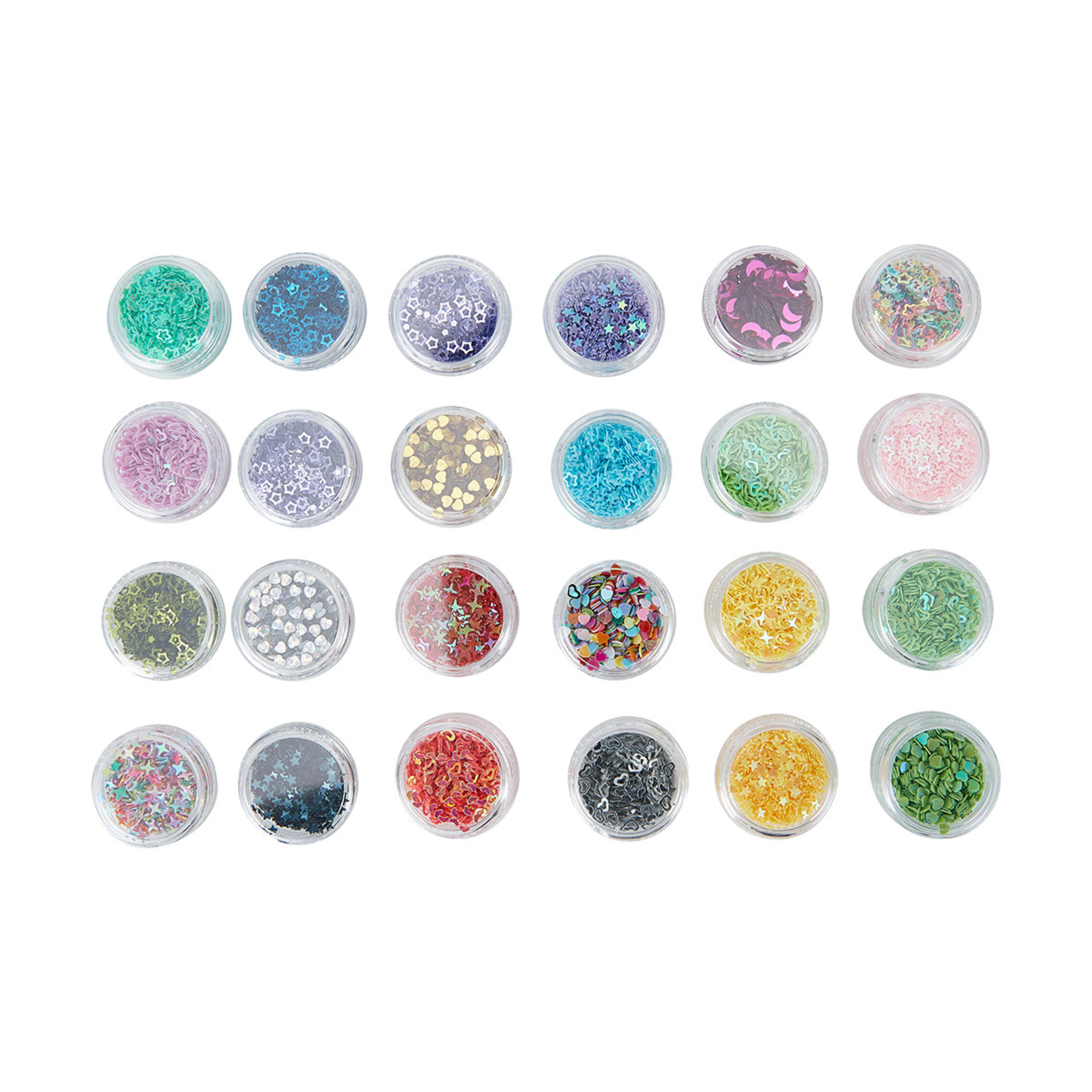 24 Piece Mixed Glitter Kmart