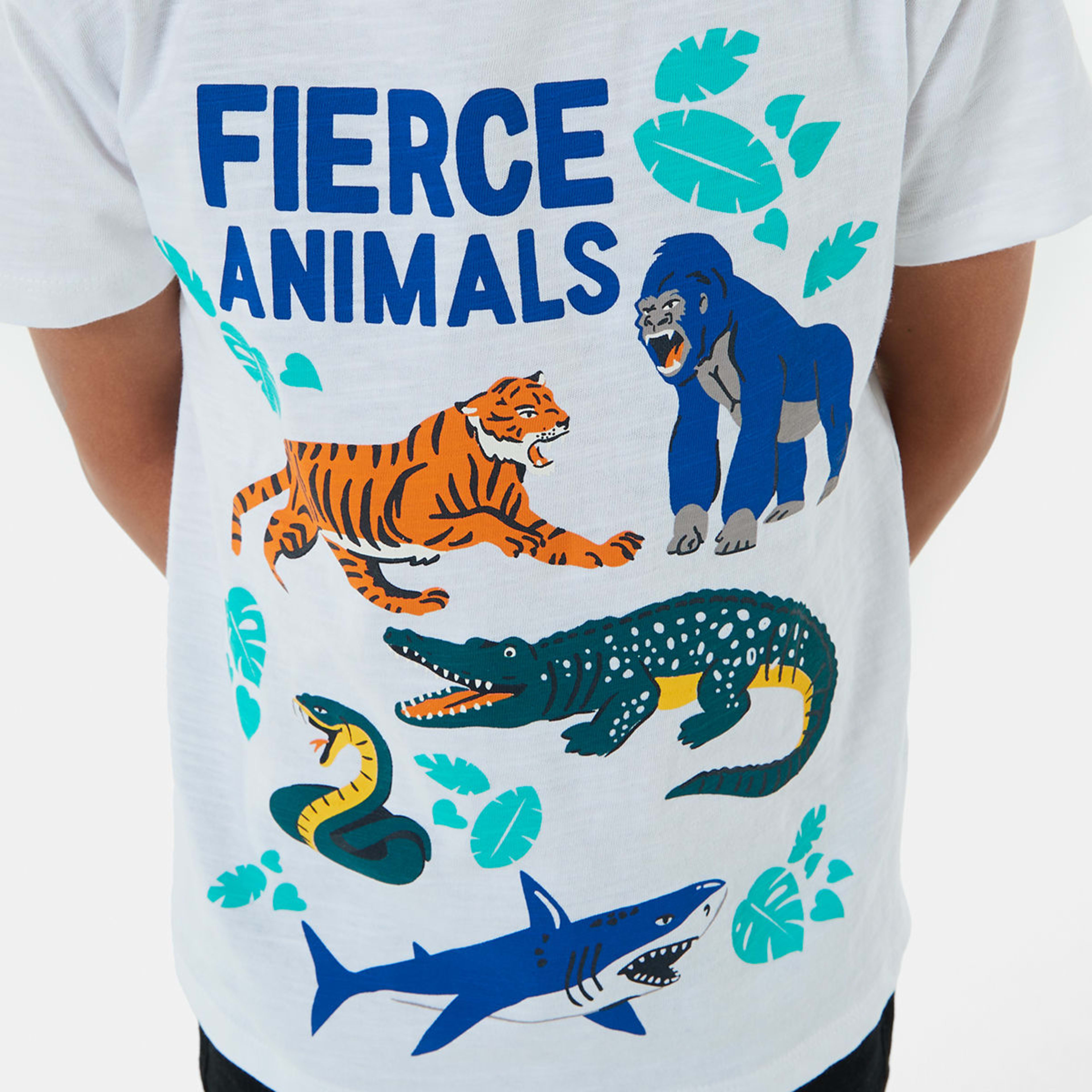 4 Printed T-shirt Wht Fierce, 4 of 8