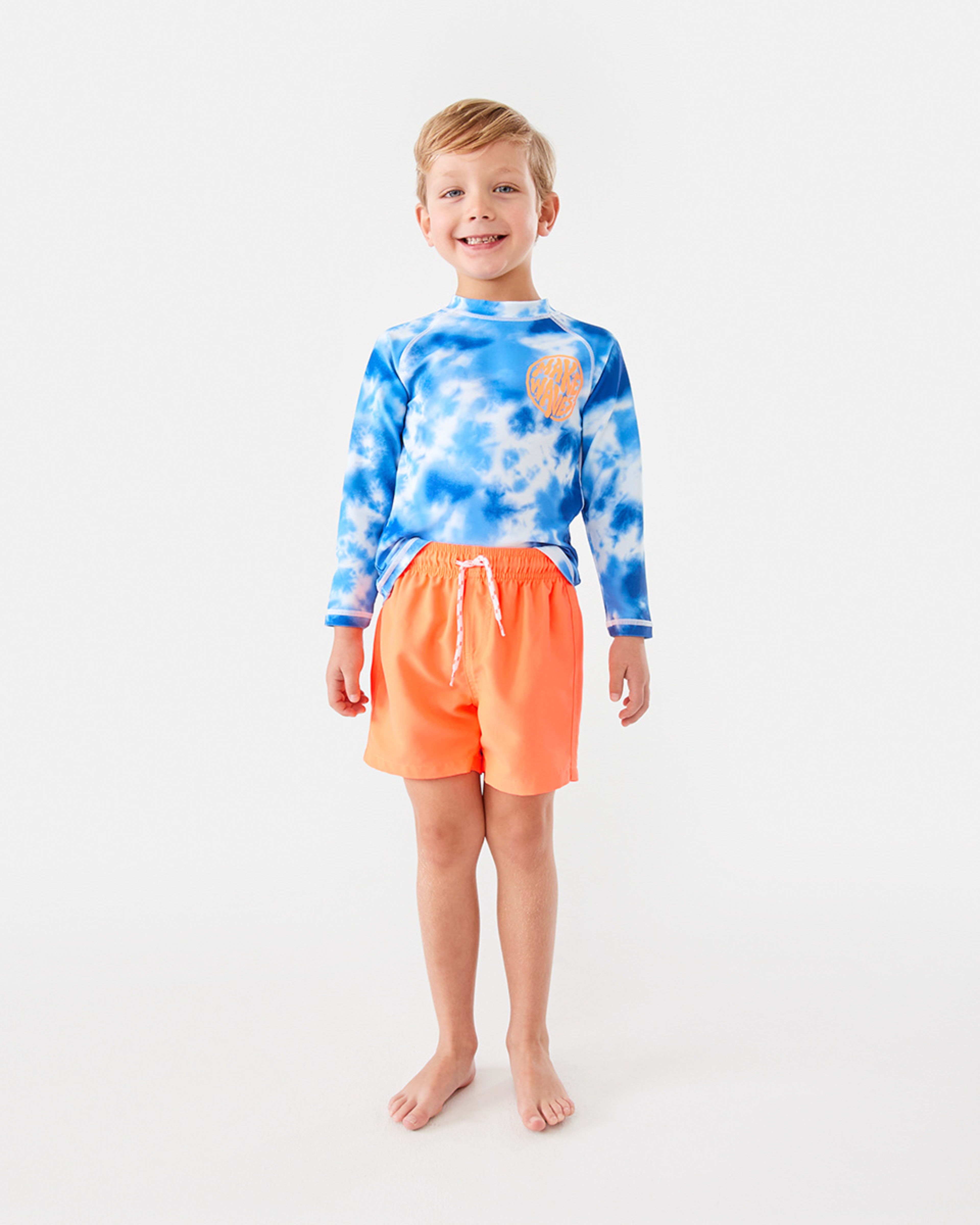 5 Plain Boardshorts Fluro Orng, 5 of 10