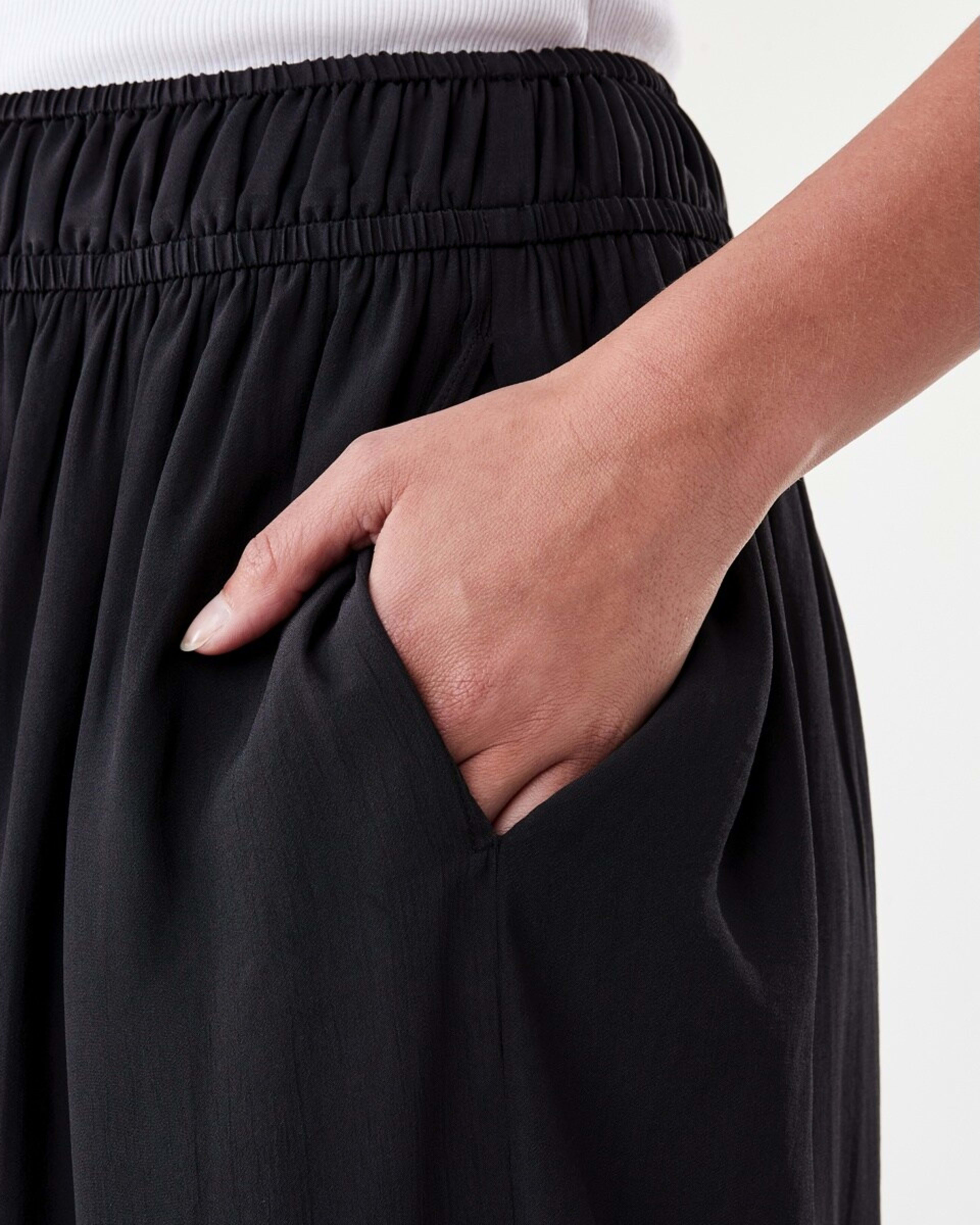 5 Sheer Flowy Maxi Skirt Black, 5 of 6