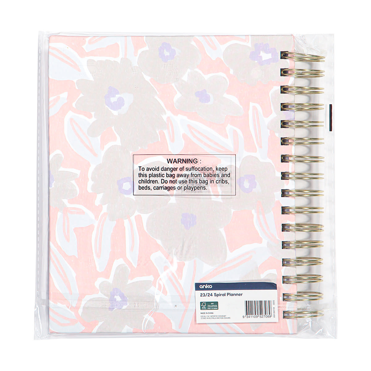 23/24 Spiral Planner Kmart