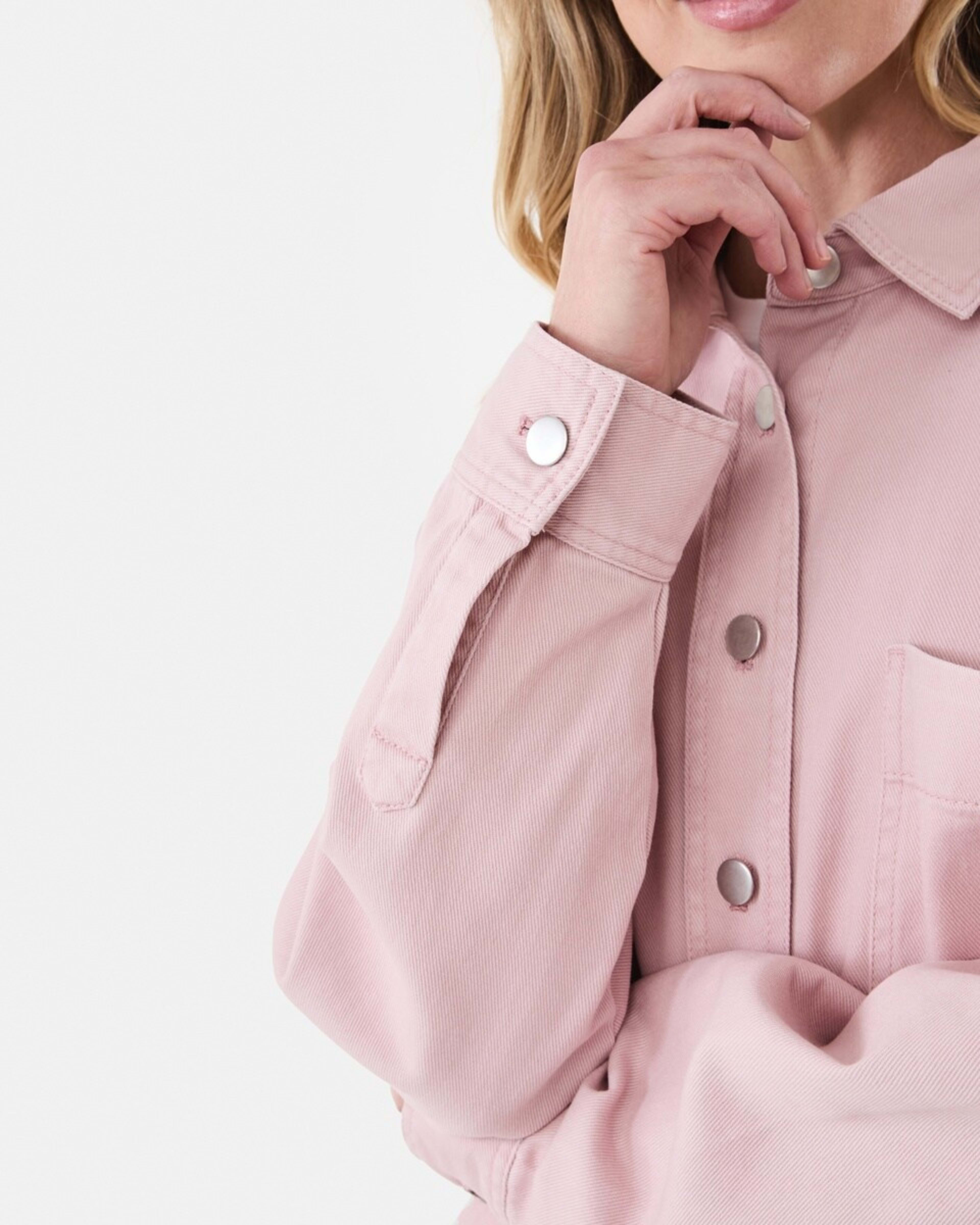 7 Long Sleeve Denim Shirt Pink Wash, 7 of 8