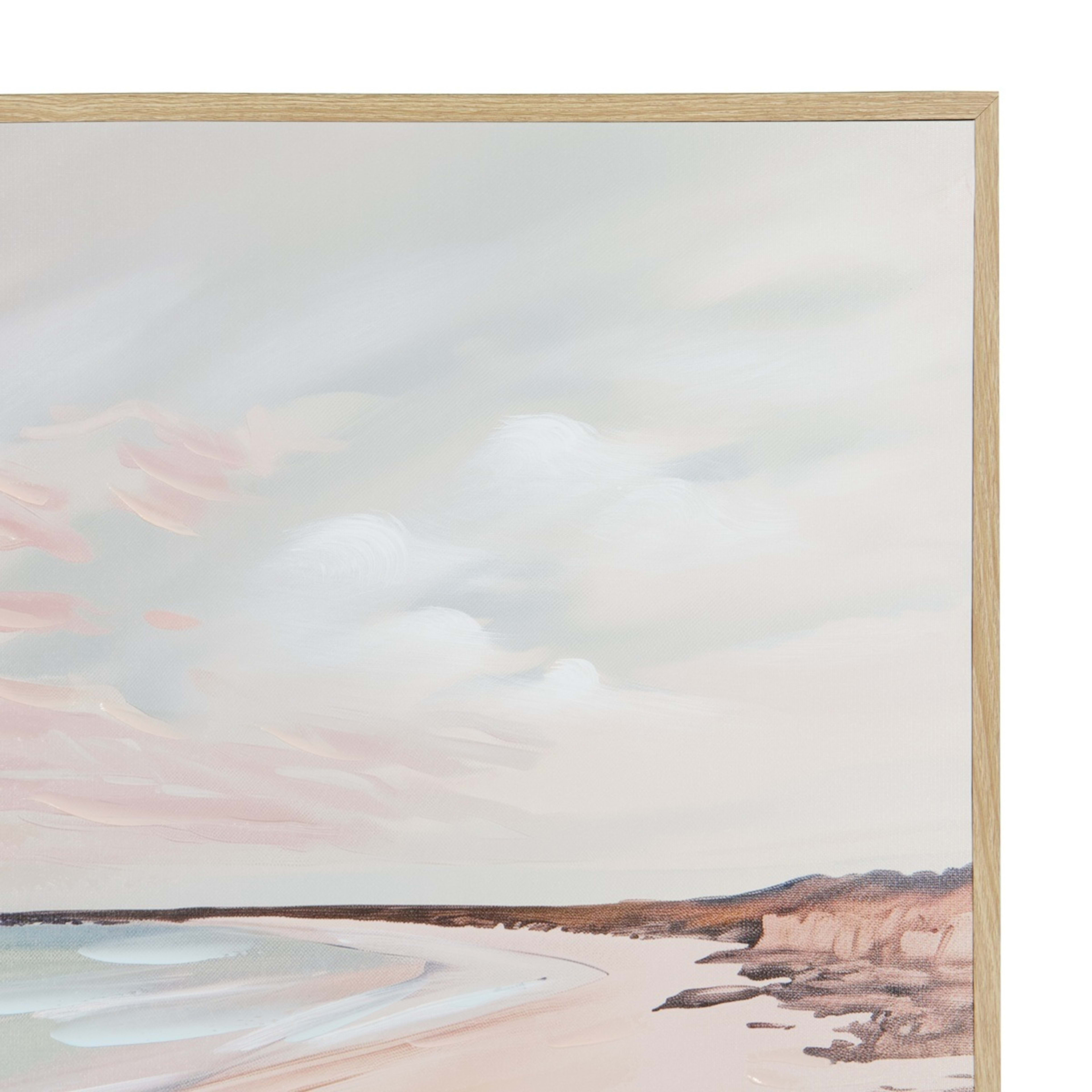 2 Sunset Beach Framed Canvas, 2 of 5