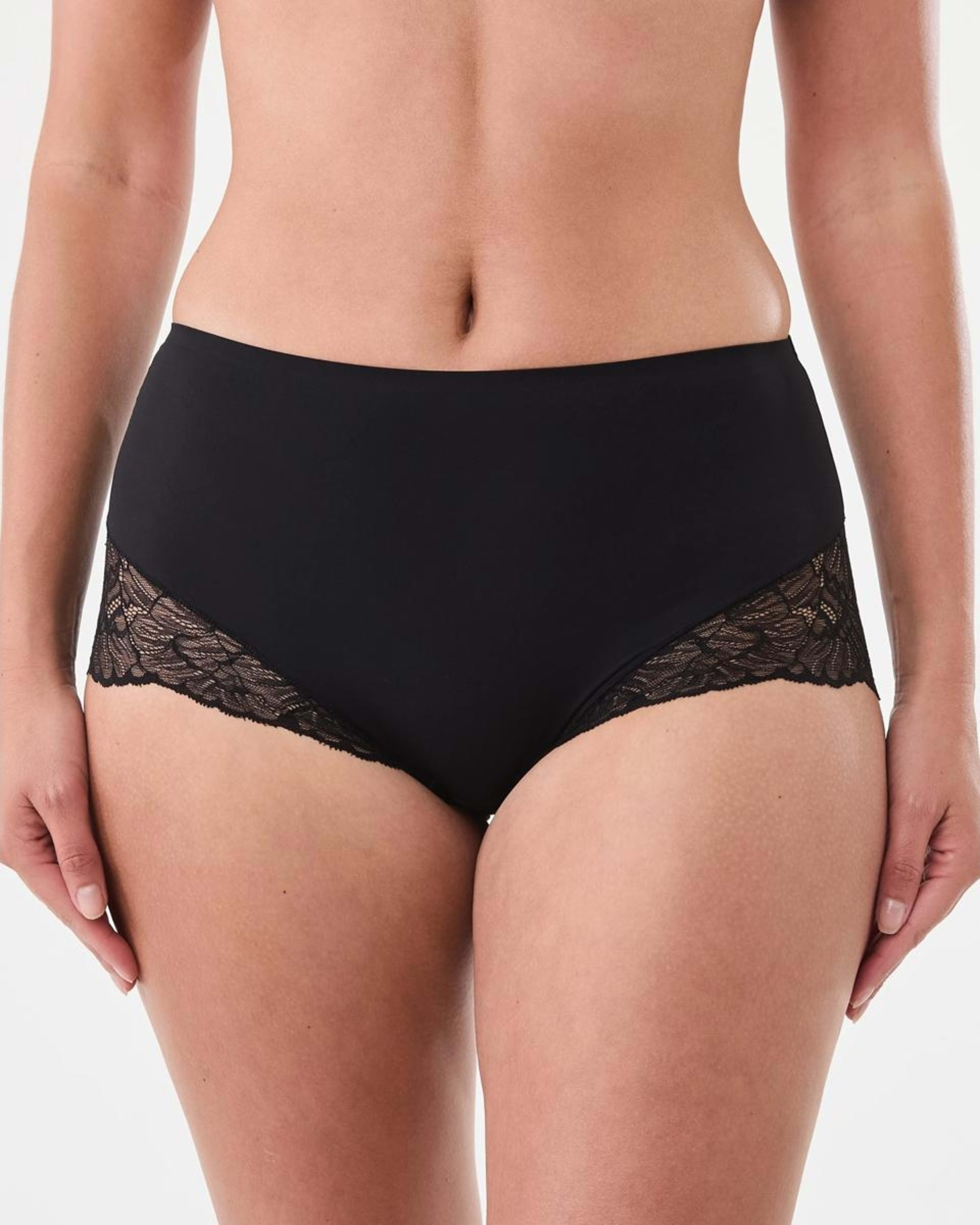 4 2 Pack No Show Lace Full Briefs Lf Bk, 4 of 7