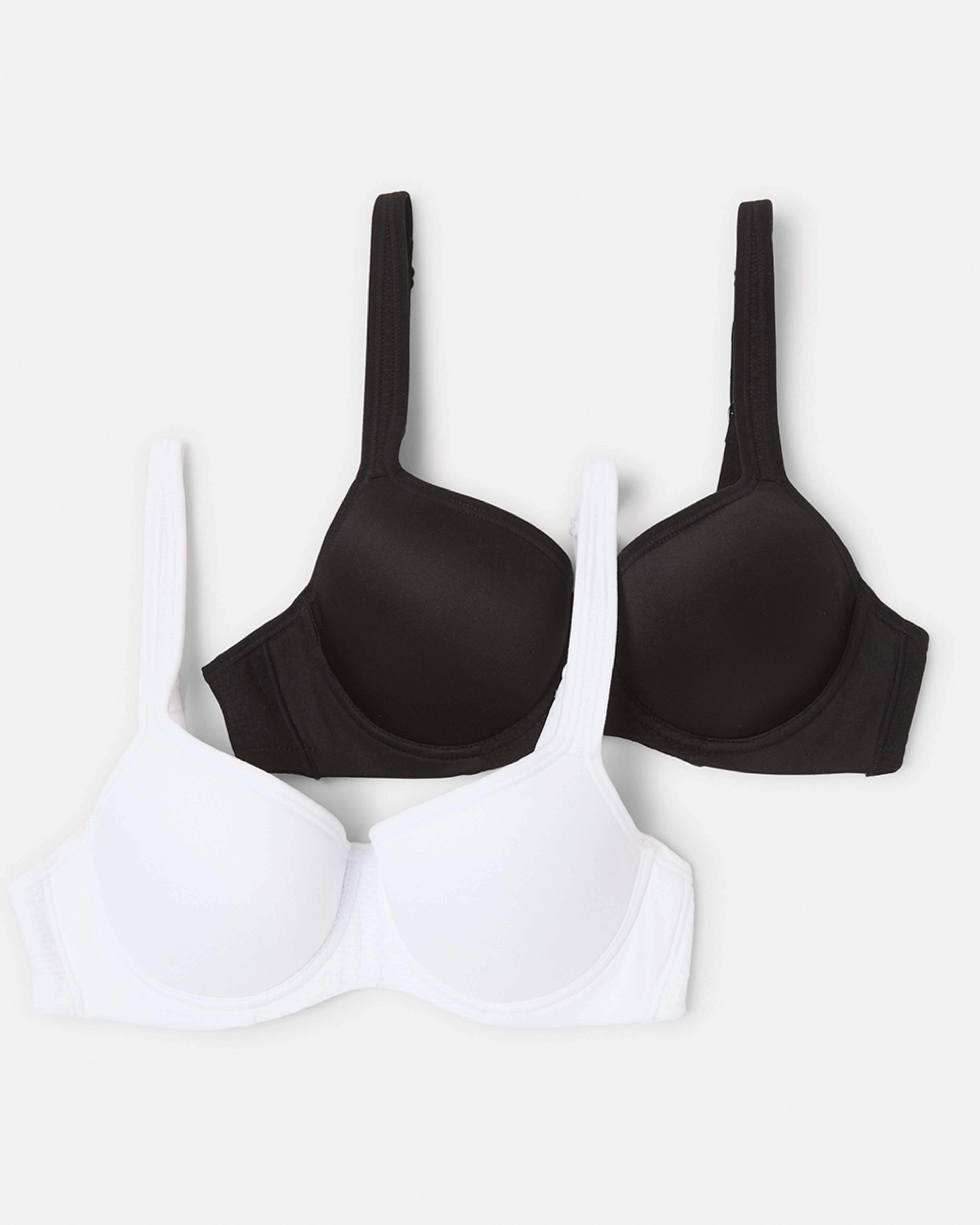 2 Pack Sports Underwire Padded Medium Support Bra Kmart