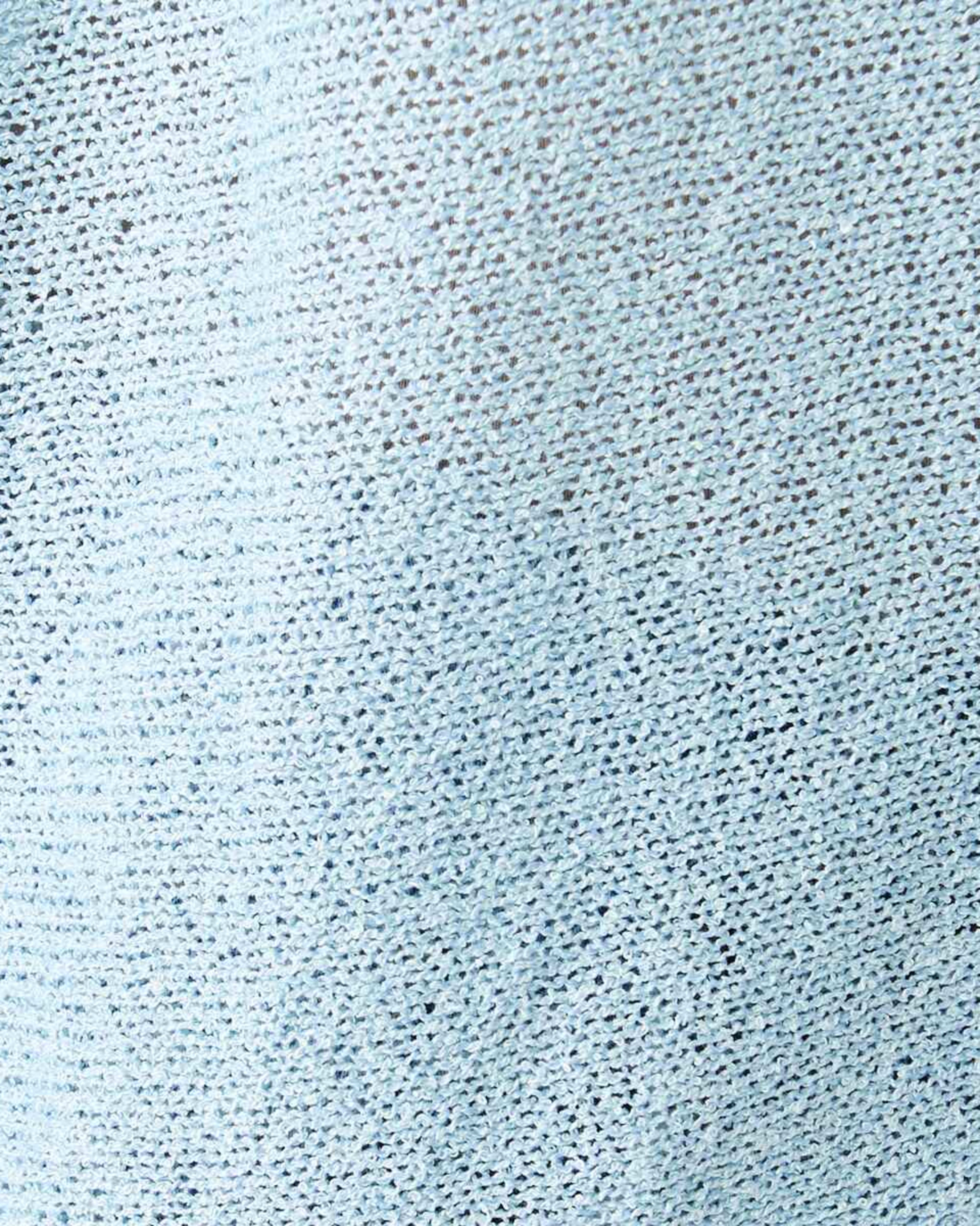 6 Open Knit Batwing Sleeve Jumper Dream Blue, 6 of 6