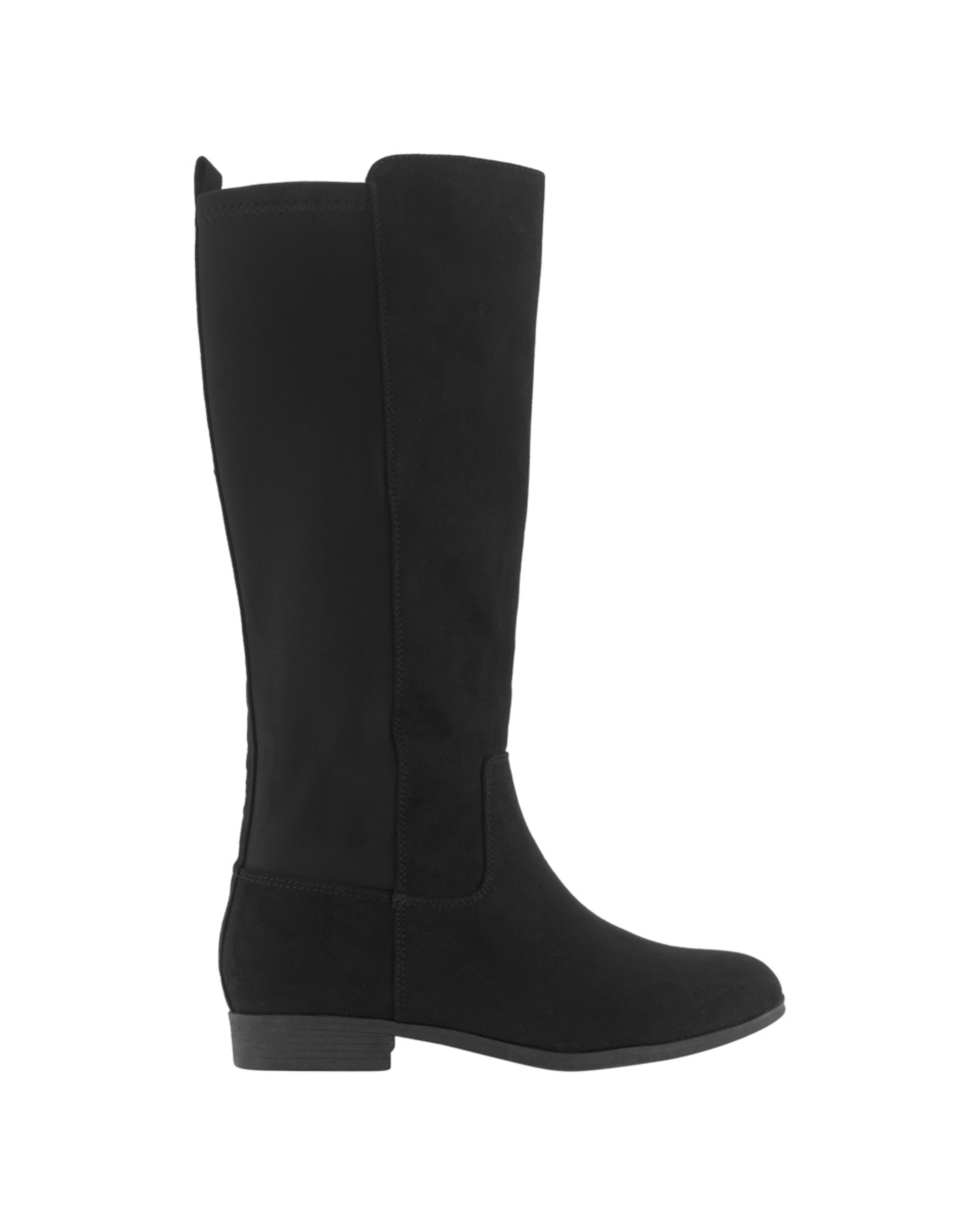 1 Elastic Gusset Long Boots Black