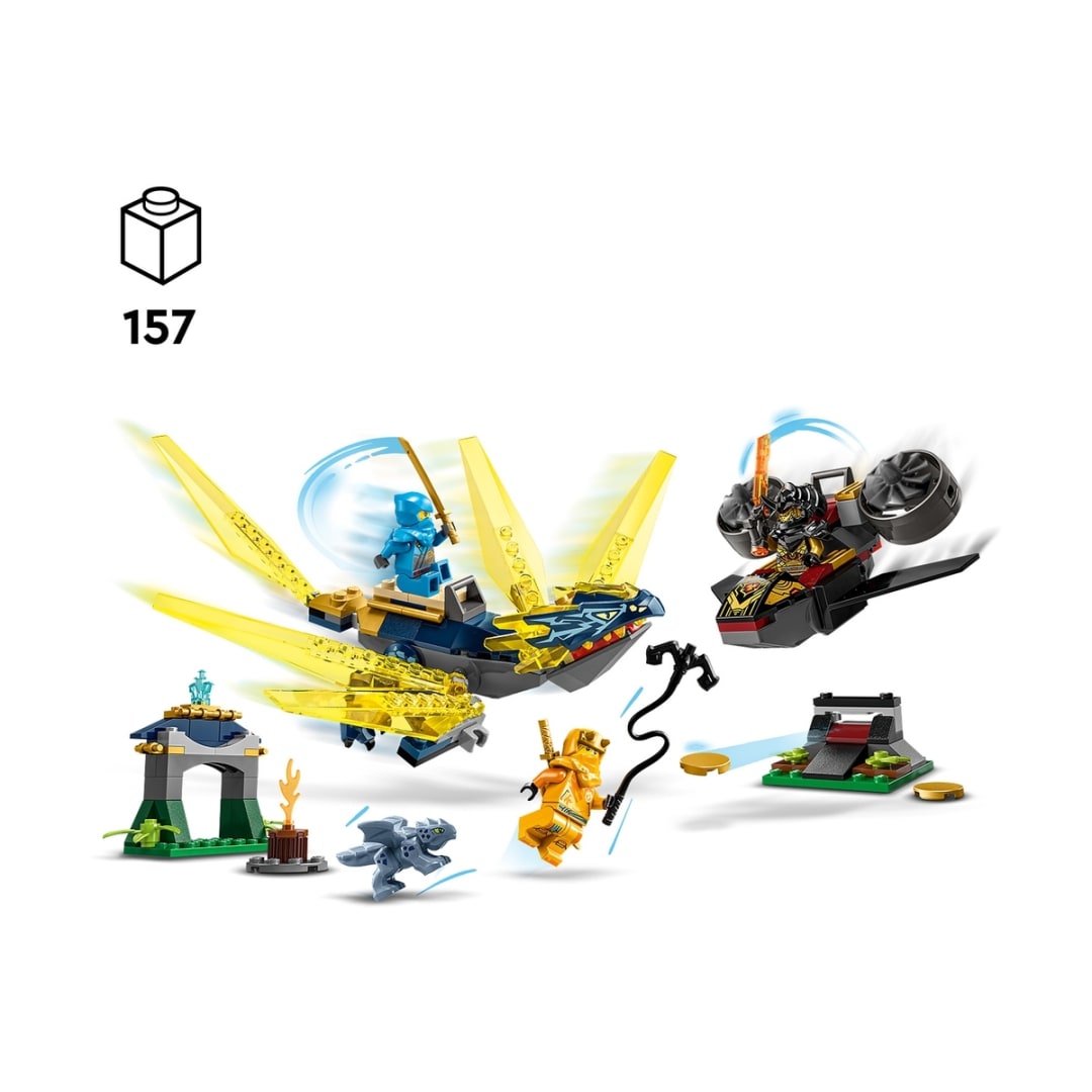 LEGO NINJAGO Nya and Arin's Baby Dragon Battle 71798 - Kmart