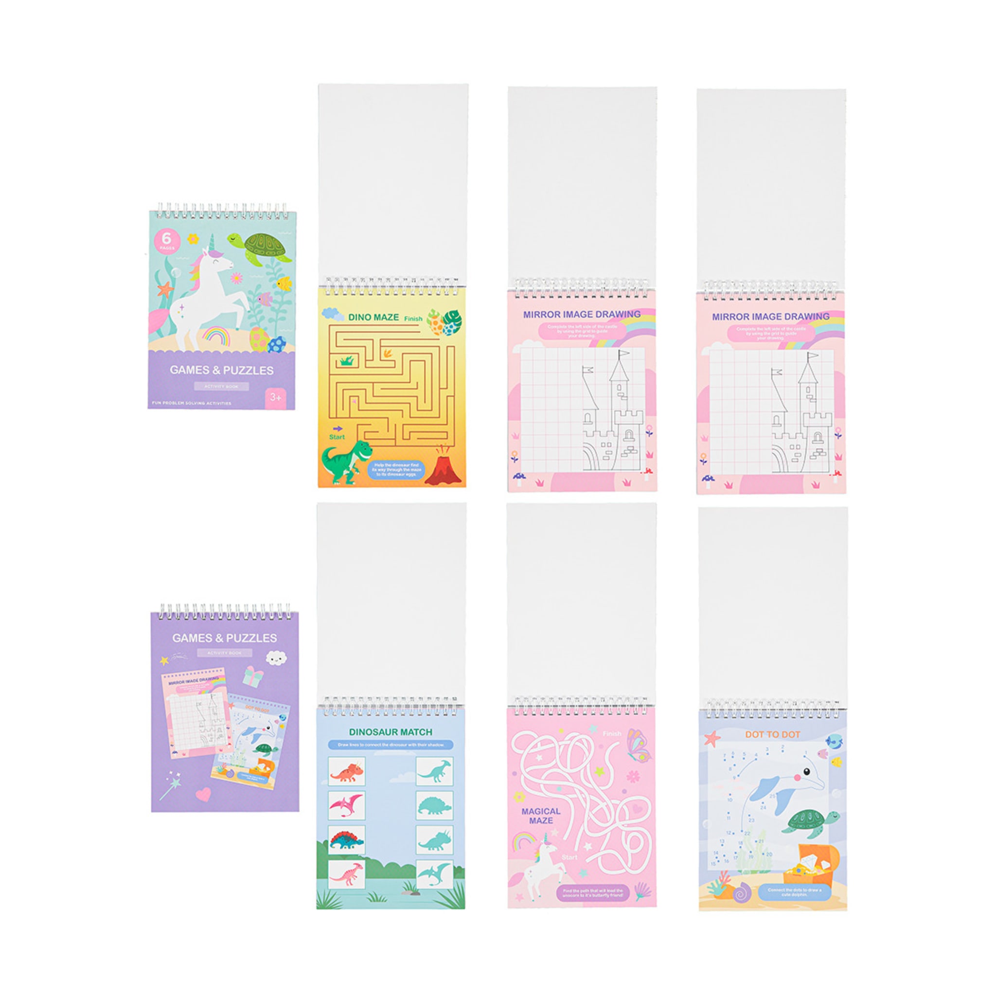 6 Piece Scratch, Draw & Water Magic Activity Tub Kmart