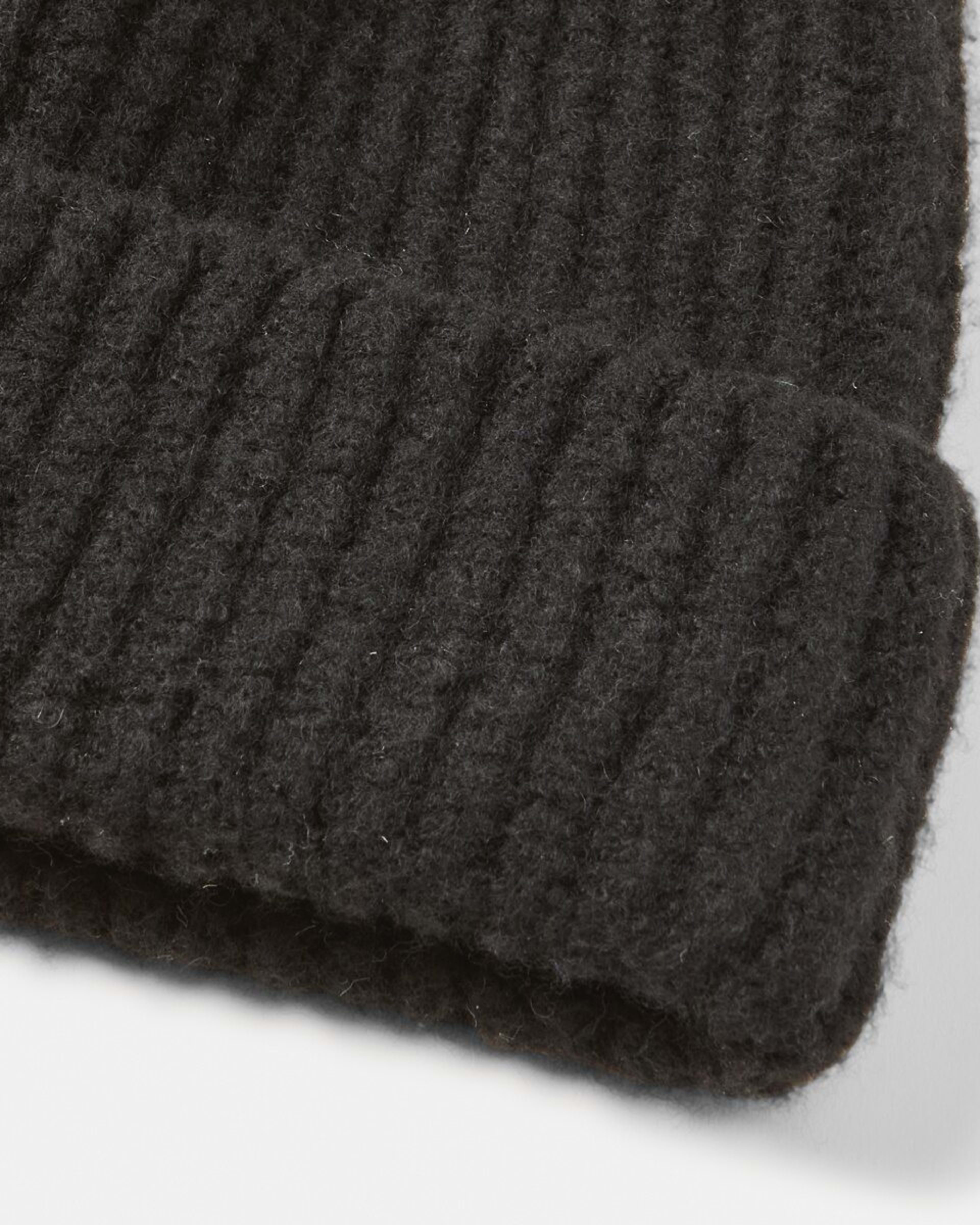3 Basic Rib Beanie Black, 3 of 4