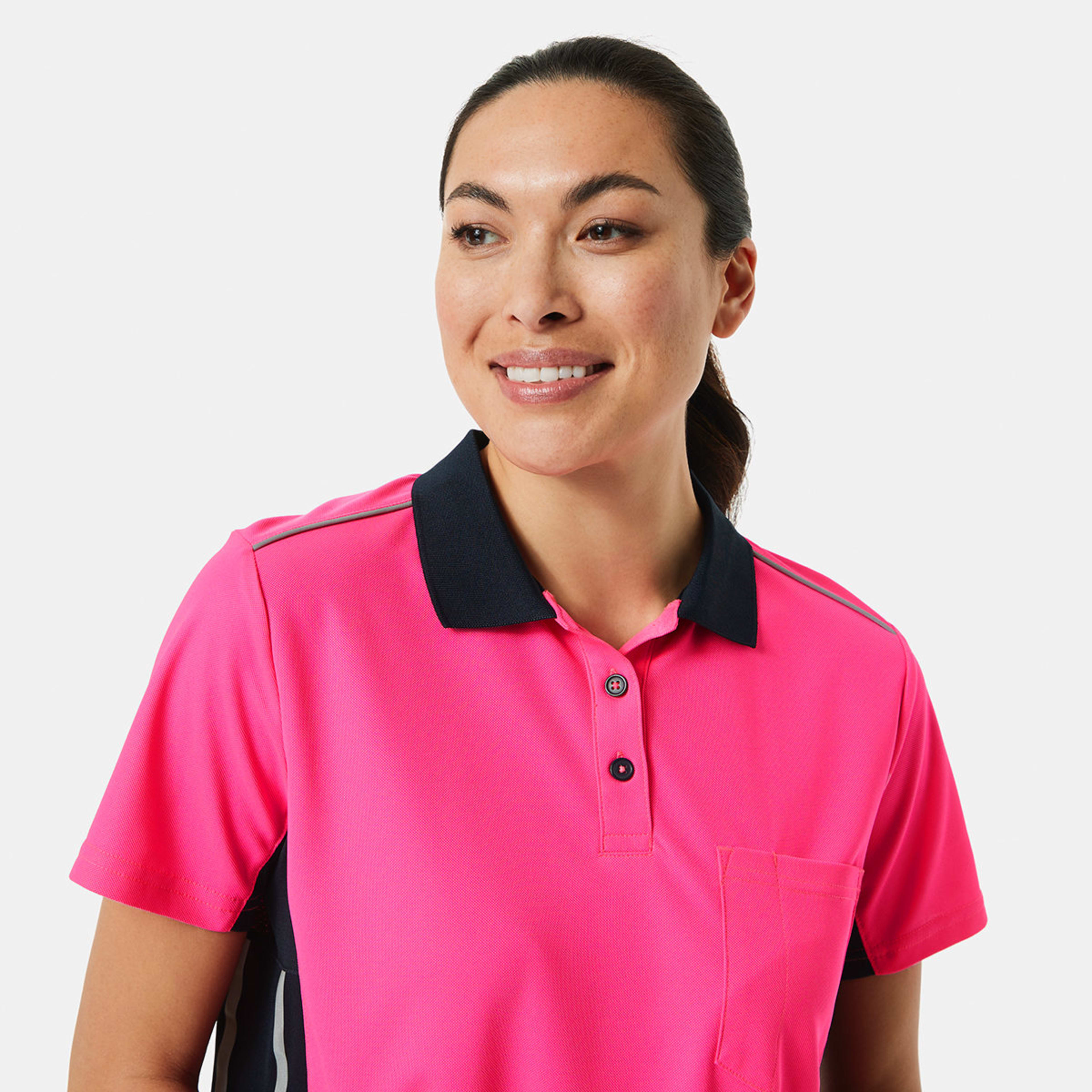 4 Workwear Short Sleeve Cool Polo Shirt Panettone, 4 of 5