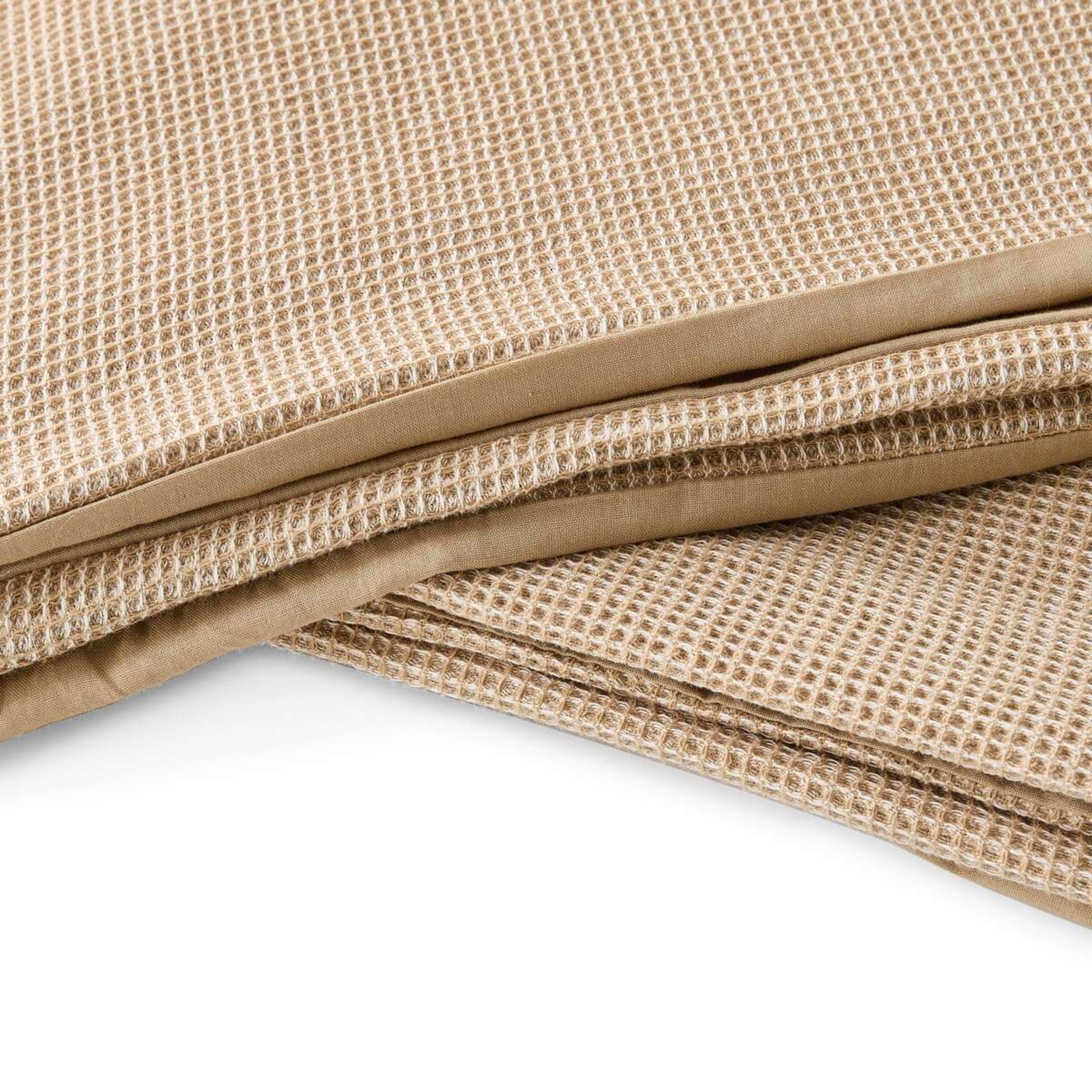 4 Waffle Micro Cotton Quilt Cover Set - Super King Bed, Lark, 4 of 6