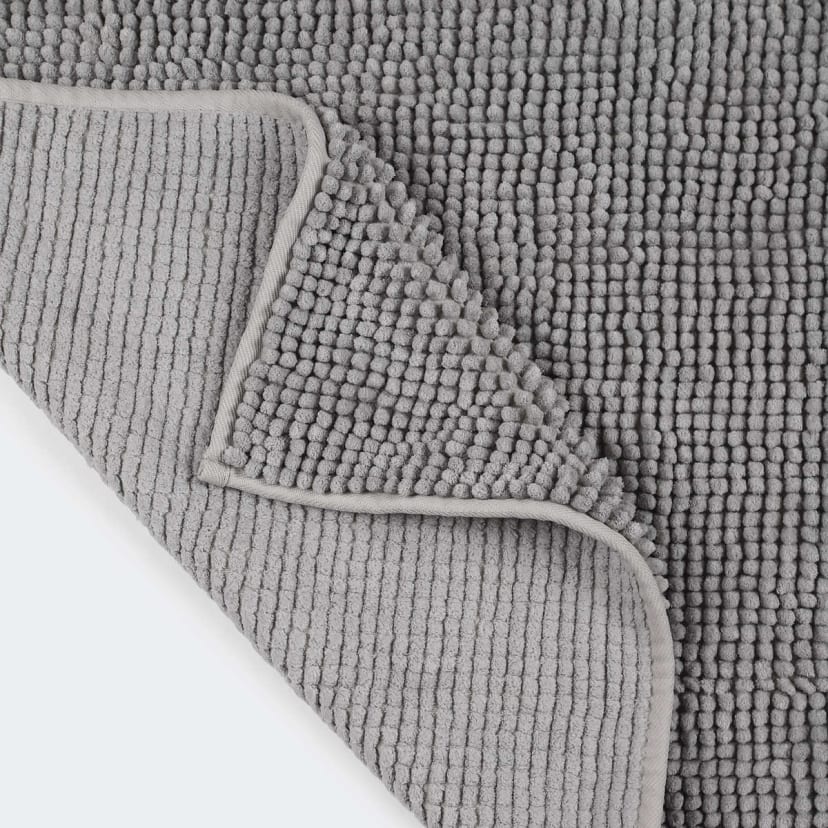 Soft Toggle Bath Mat Silver Look Kmart