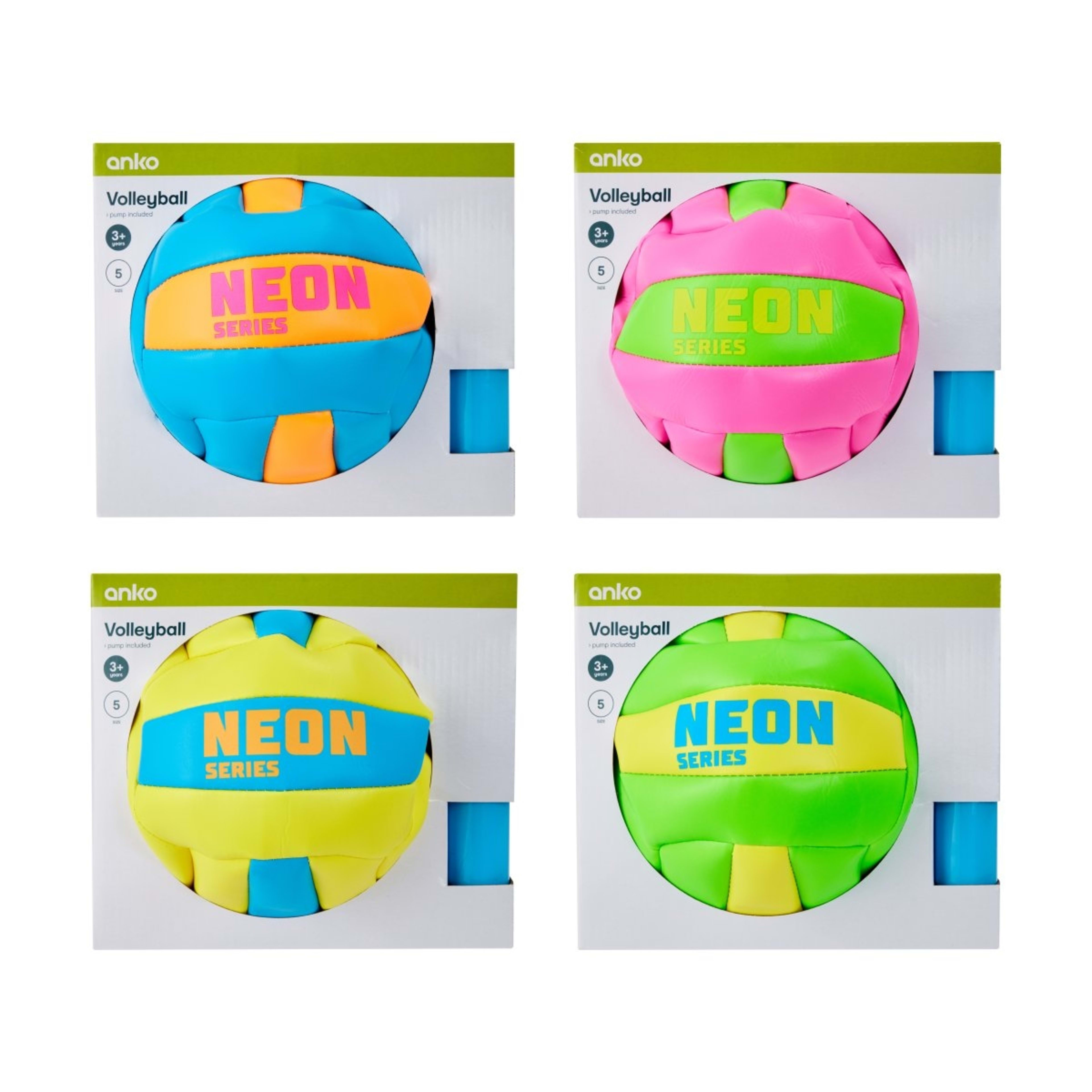 4 Neon Series Volleyball - Size 5, Assorted, 4 of 4