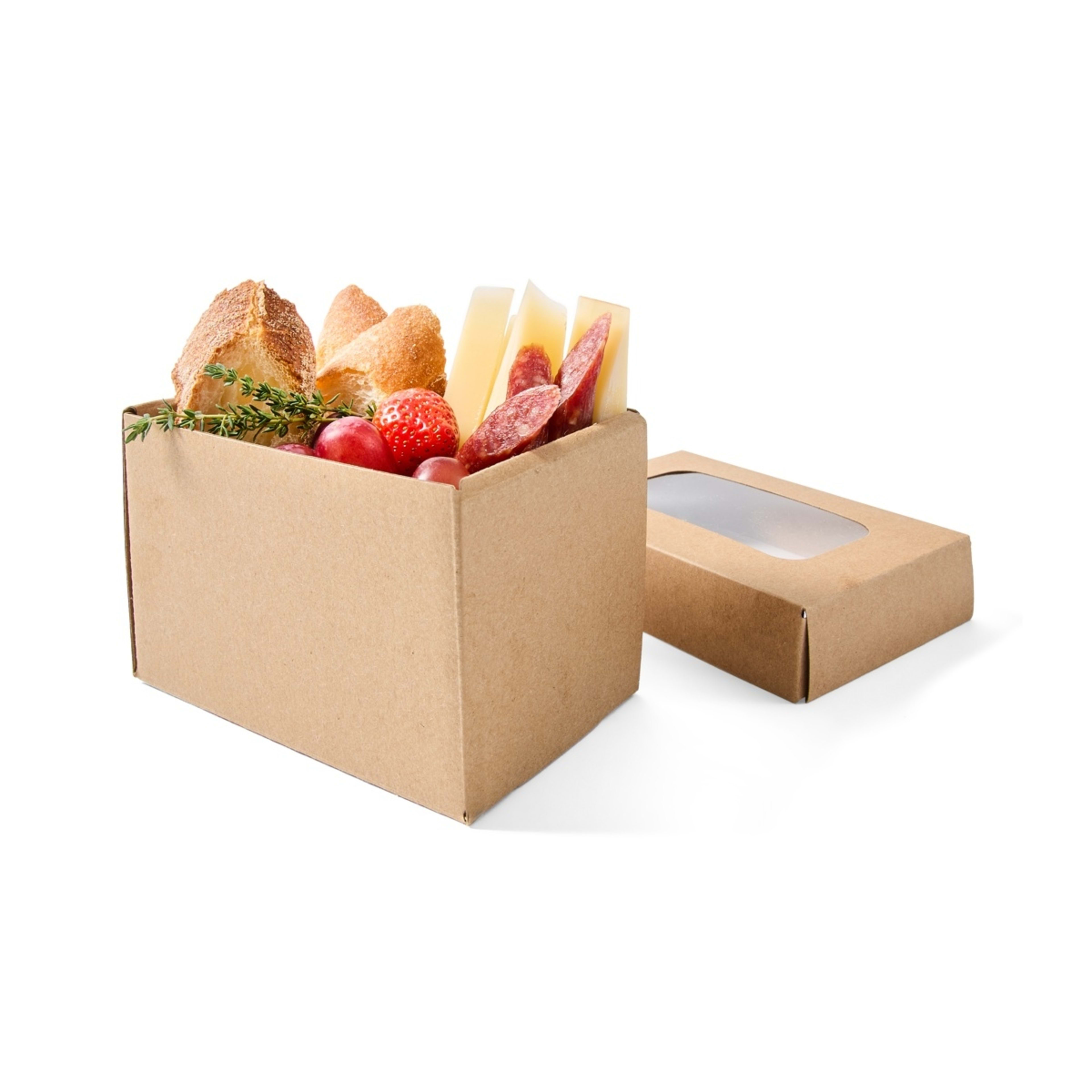 1 4 Pack Small Rectangle Grazing Boxes with Lids