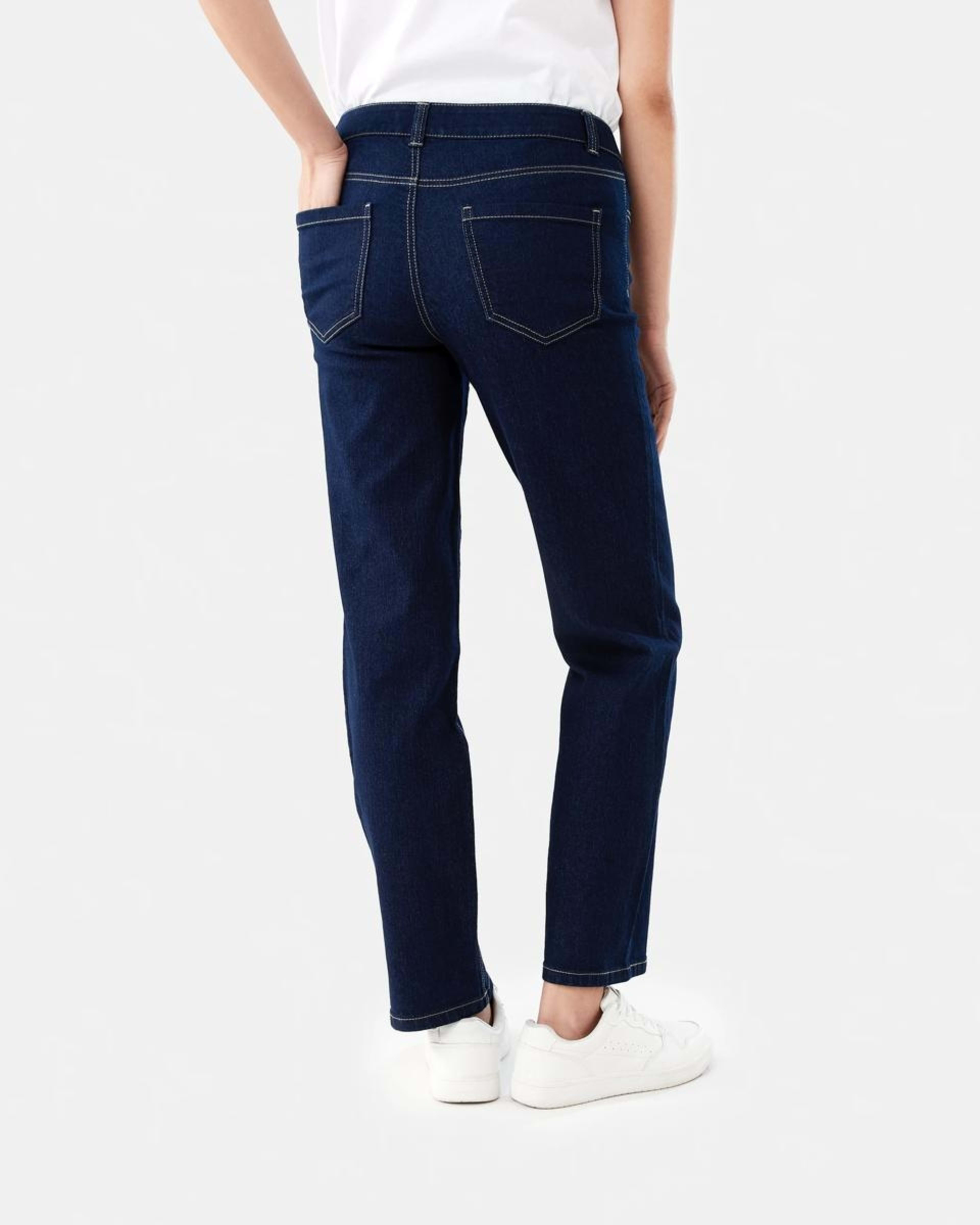 4 Classic Straight Jeans DENIM INDIGO, 4 of 10