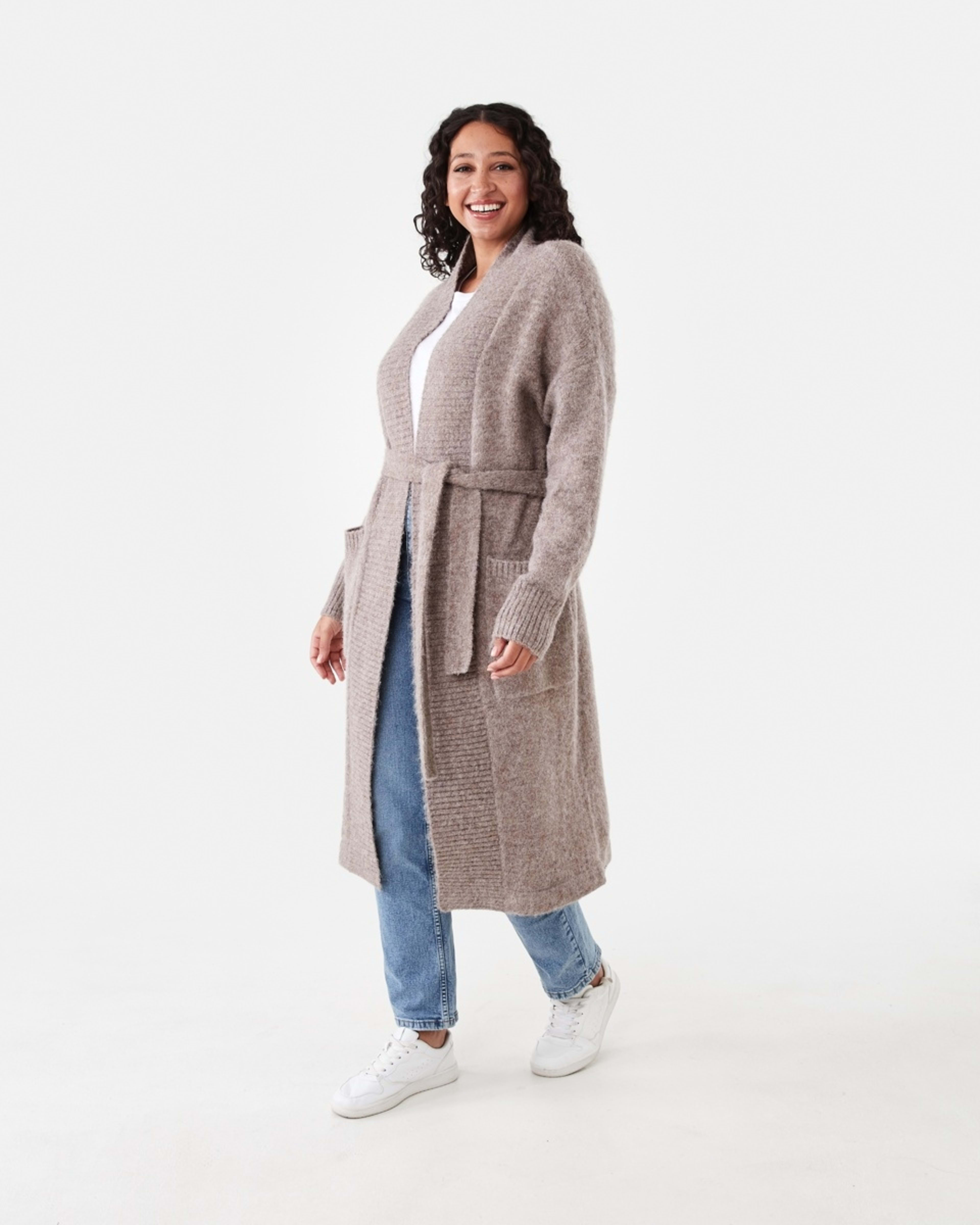 2 Longline Fluffy Cardigan Satelite M, 2 of 7