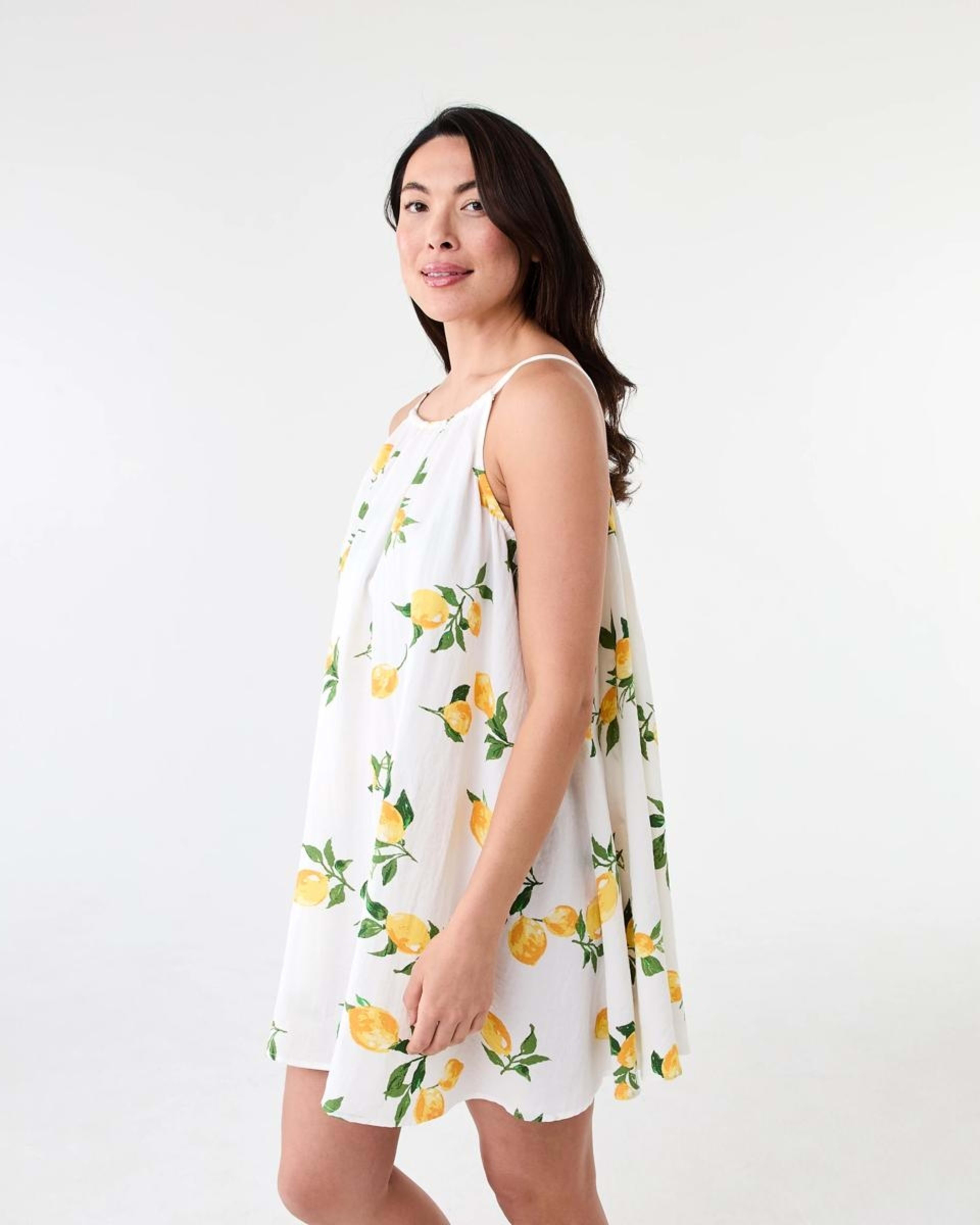 2 Sleeveless Textured Mini Dress Lemons, 2 of 7