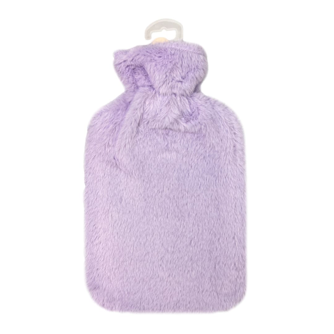 2L Hot Water Bottle Fur, Lilac Kmart