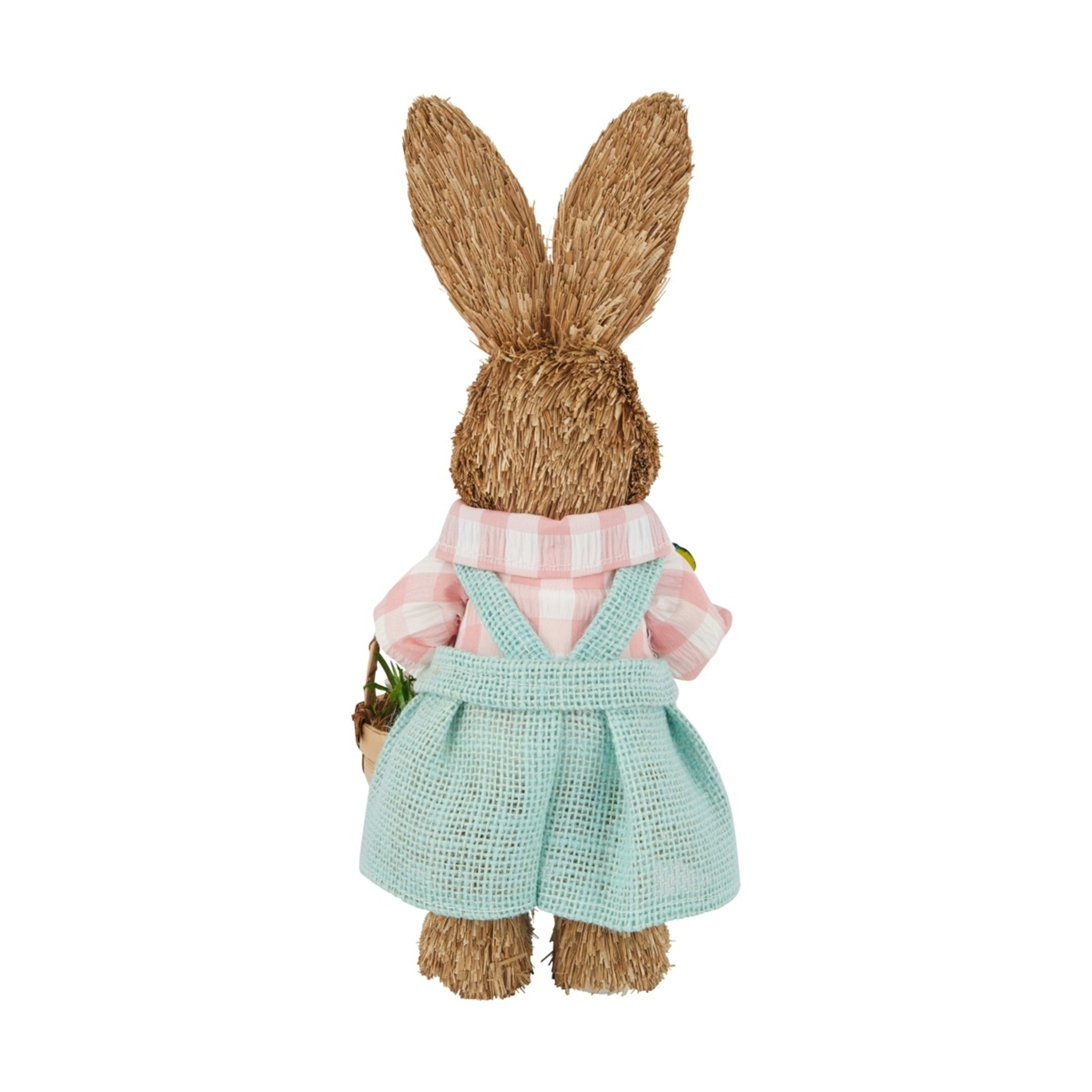 3 Medium Pink Sisal Bunny, 3 of 4