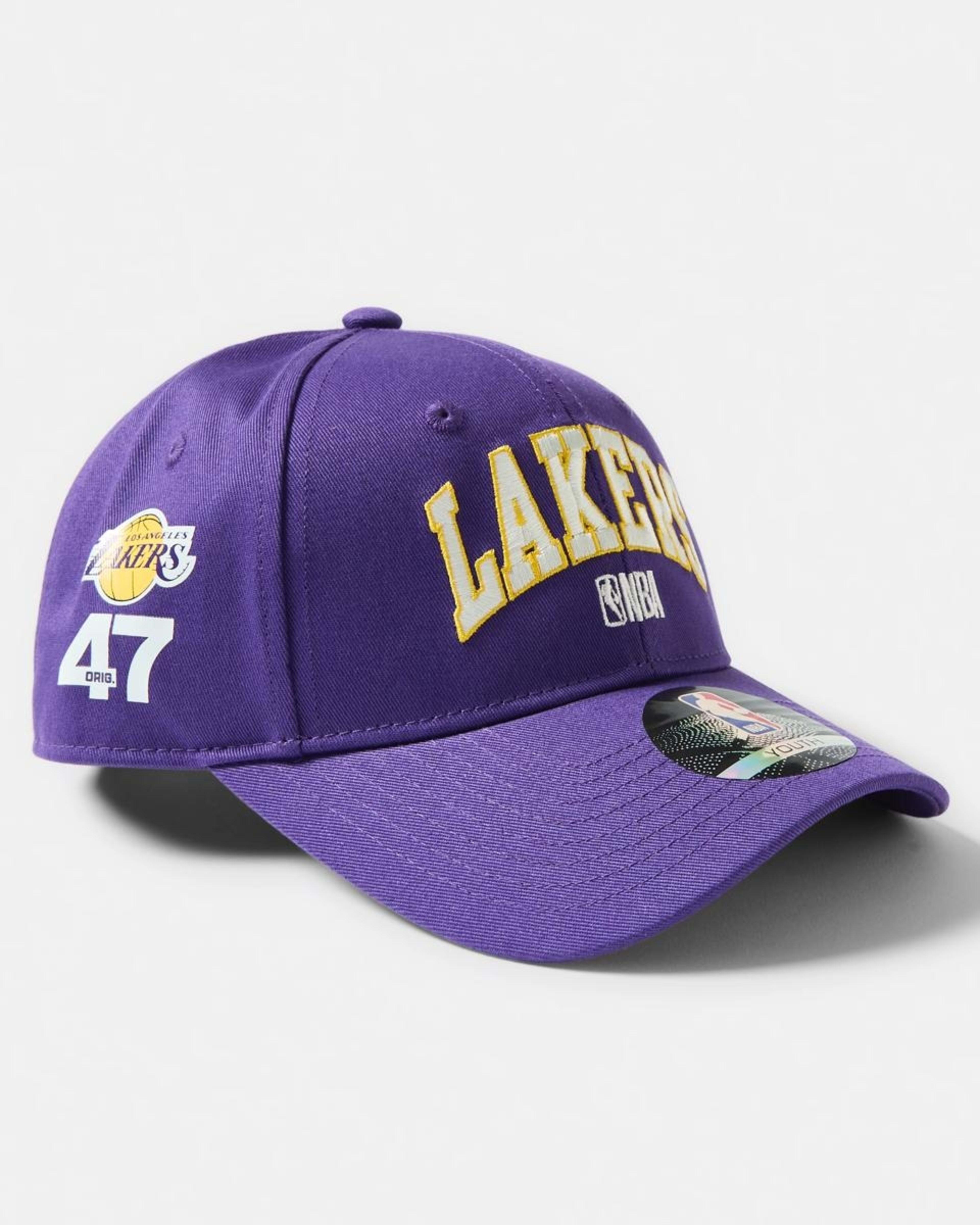 1 Official NBA Adult Cap PURPLE LAKERS CAP, 1 of 3