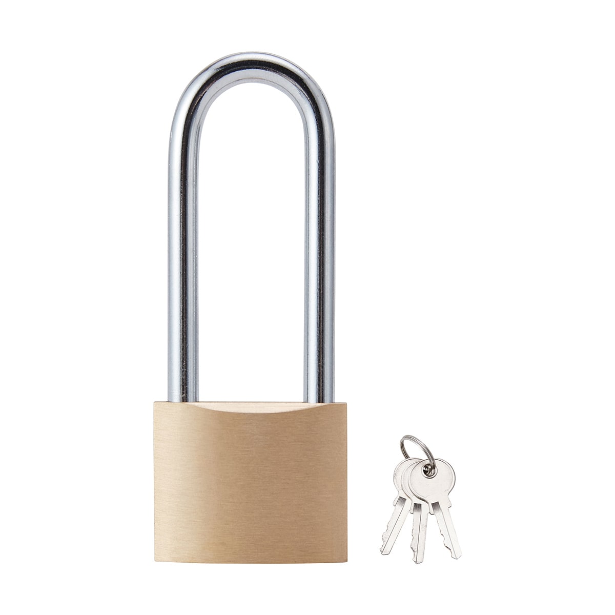 38mm Long Shackle Brass Padlock Kmart