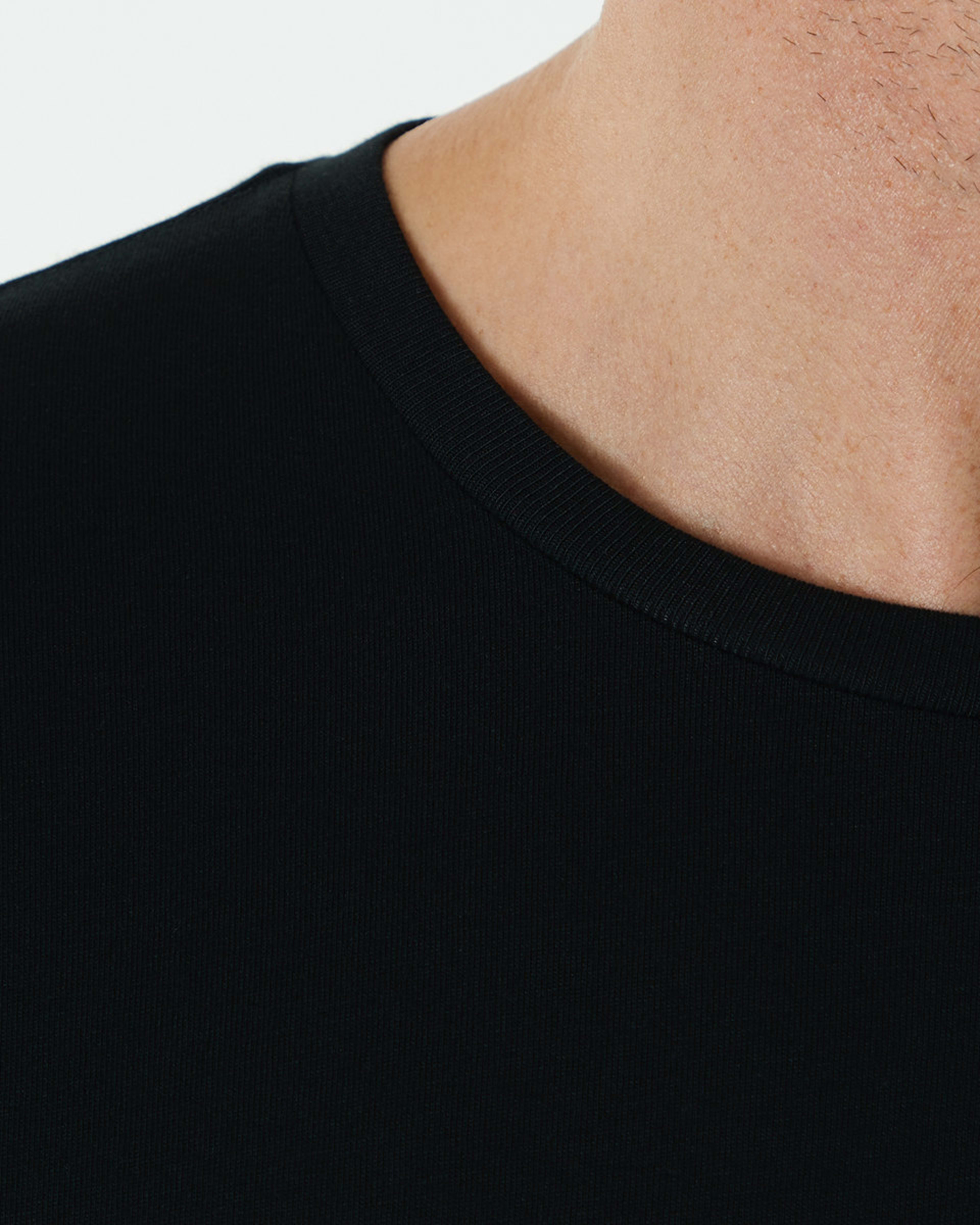 5 Short Sleeve Modal Blend Sleep Top Black, 5 of 5