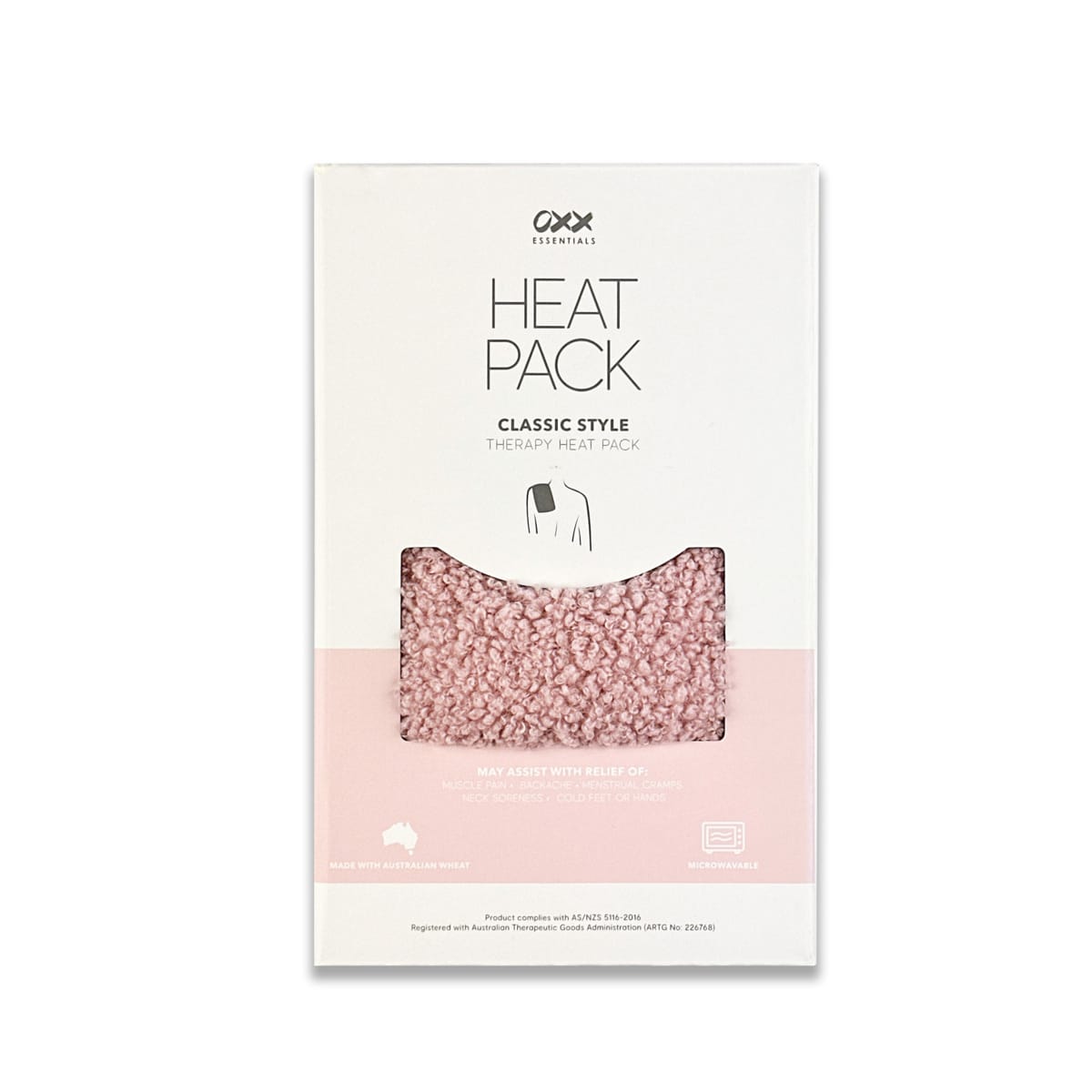 OXX Essentials Heat Pack Wheat Bag Pink Teddy Kmart