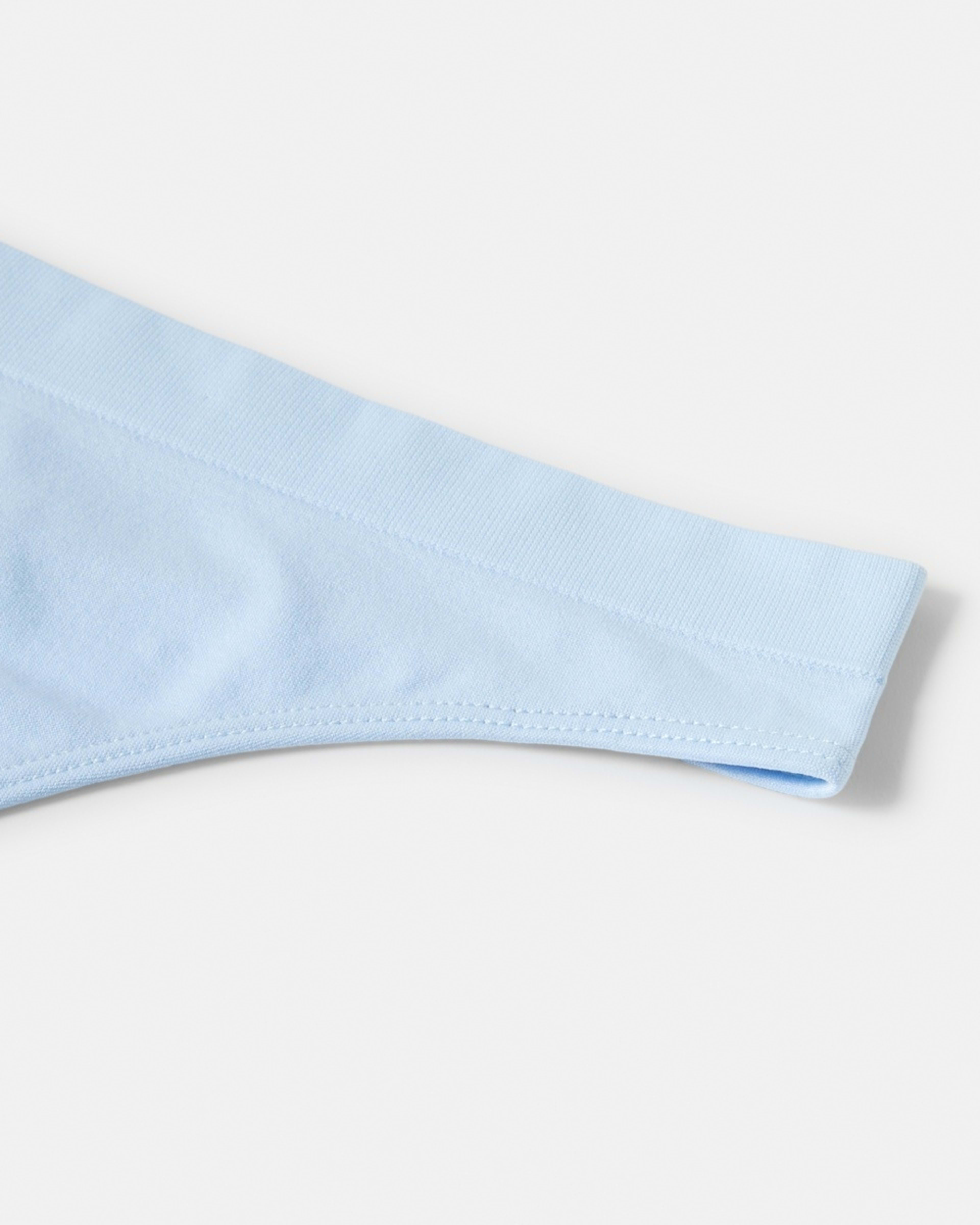6 Ultra Smooth Seamfree G-String Briefs WINDY BLUE, 6 of 6