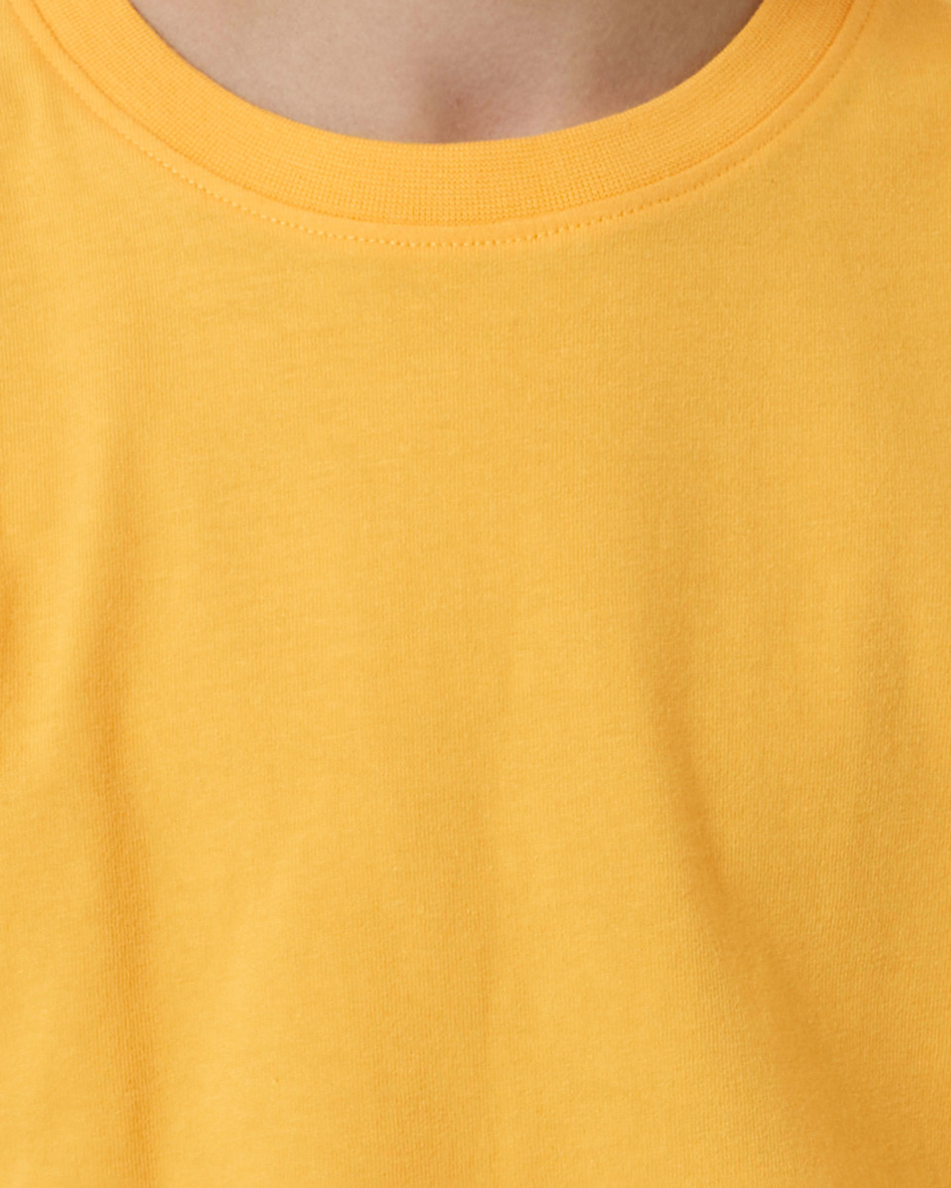 4 Short Sleeve Plain T-shirt LEMON CHROME, 4 of 8