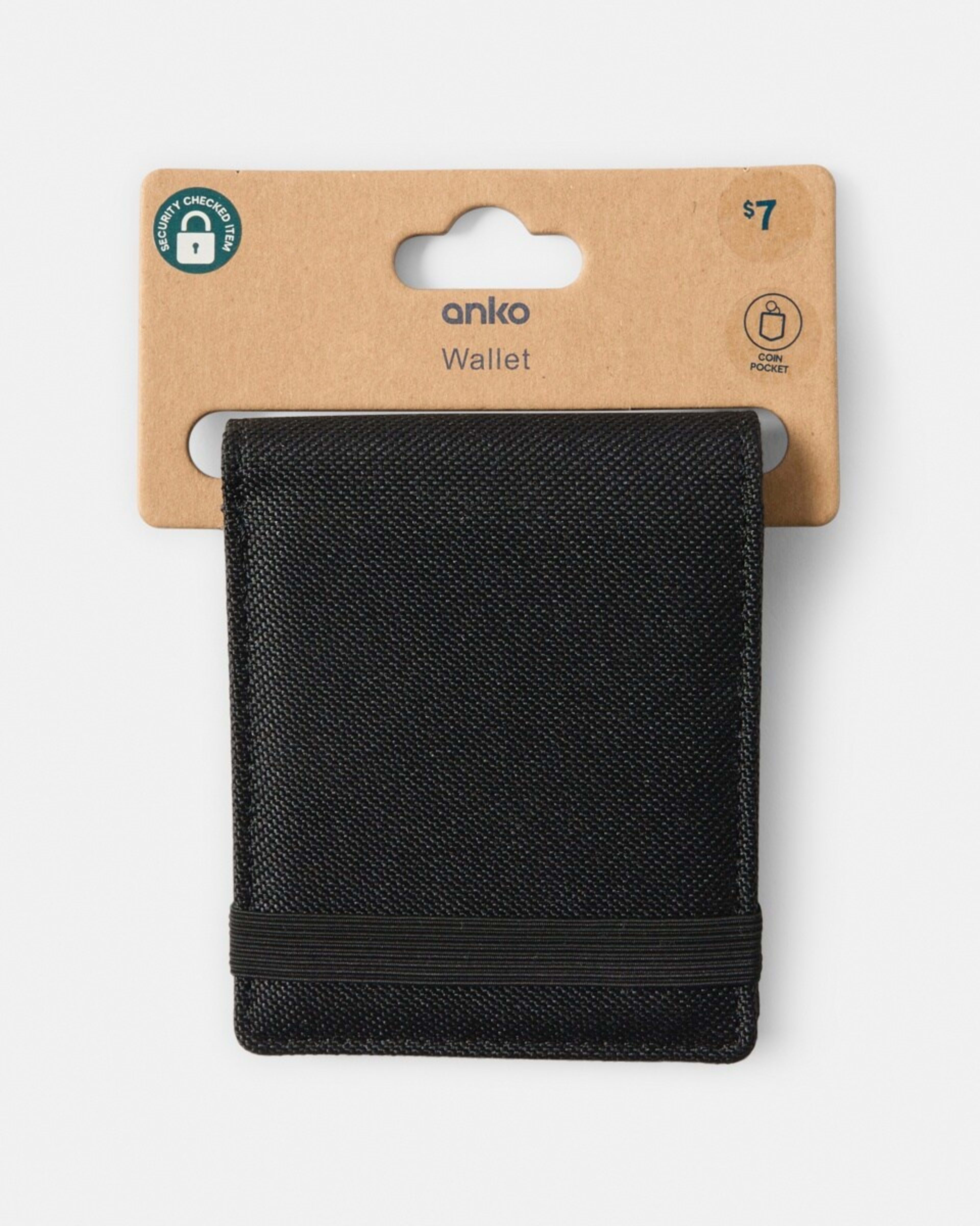 6 Canvas Billfold Wallet Black, 6 of 6