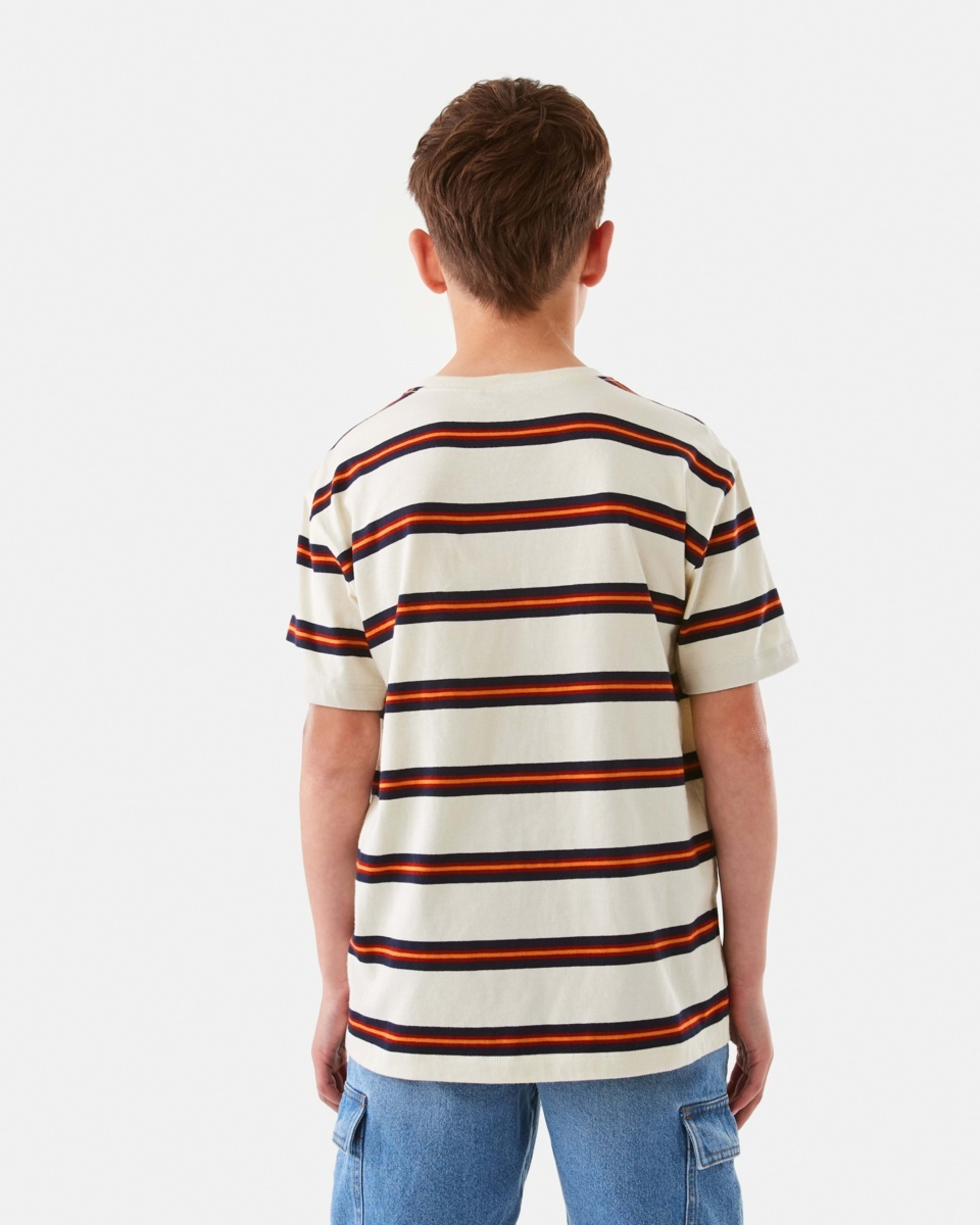 2 Short Sleeve Stripe T-shirt Bge Rtrstr, 2 of 8