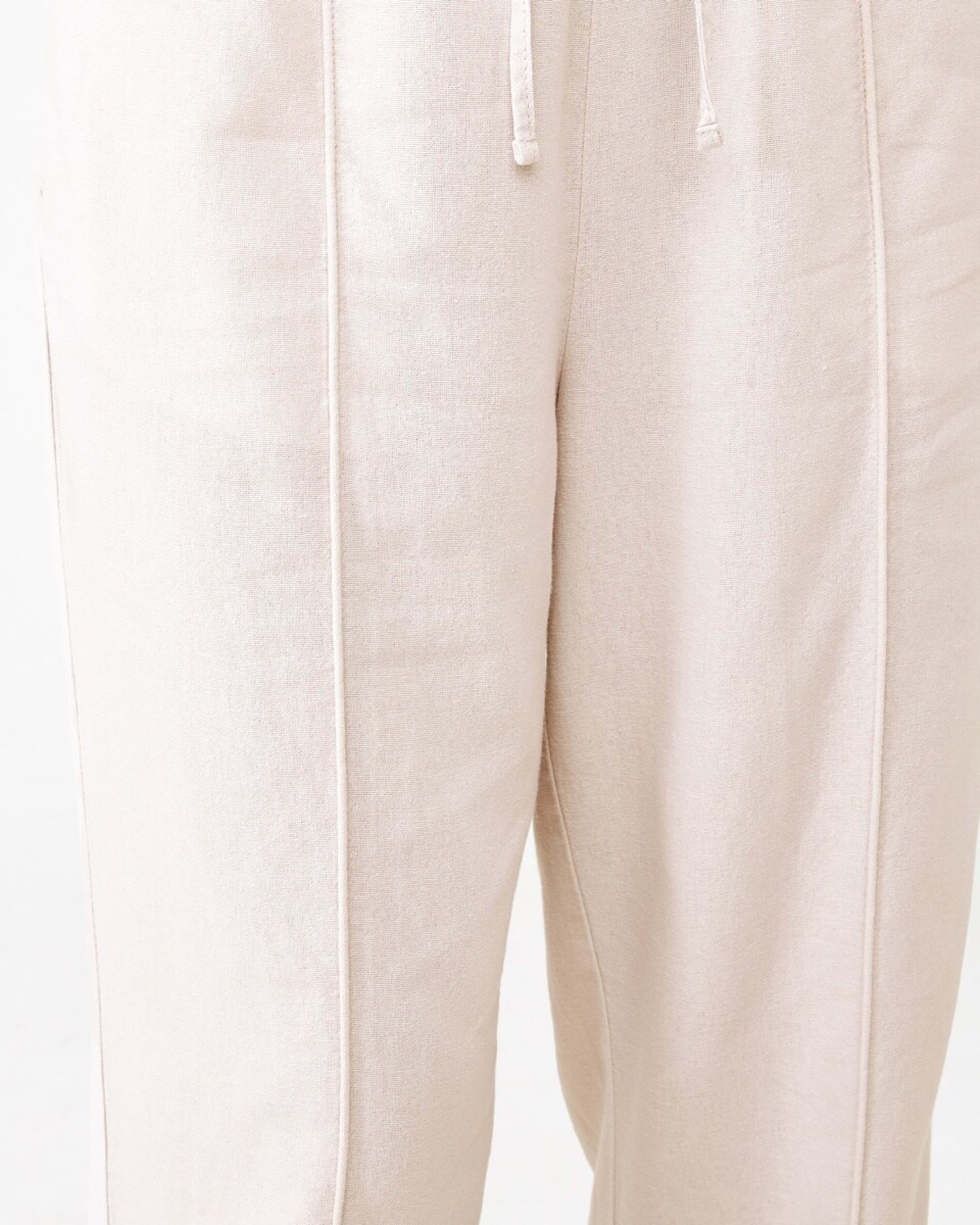 6 Textured Seam Front Pants NATURAL BEIGE, 6 of 6