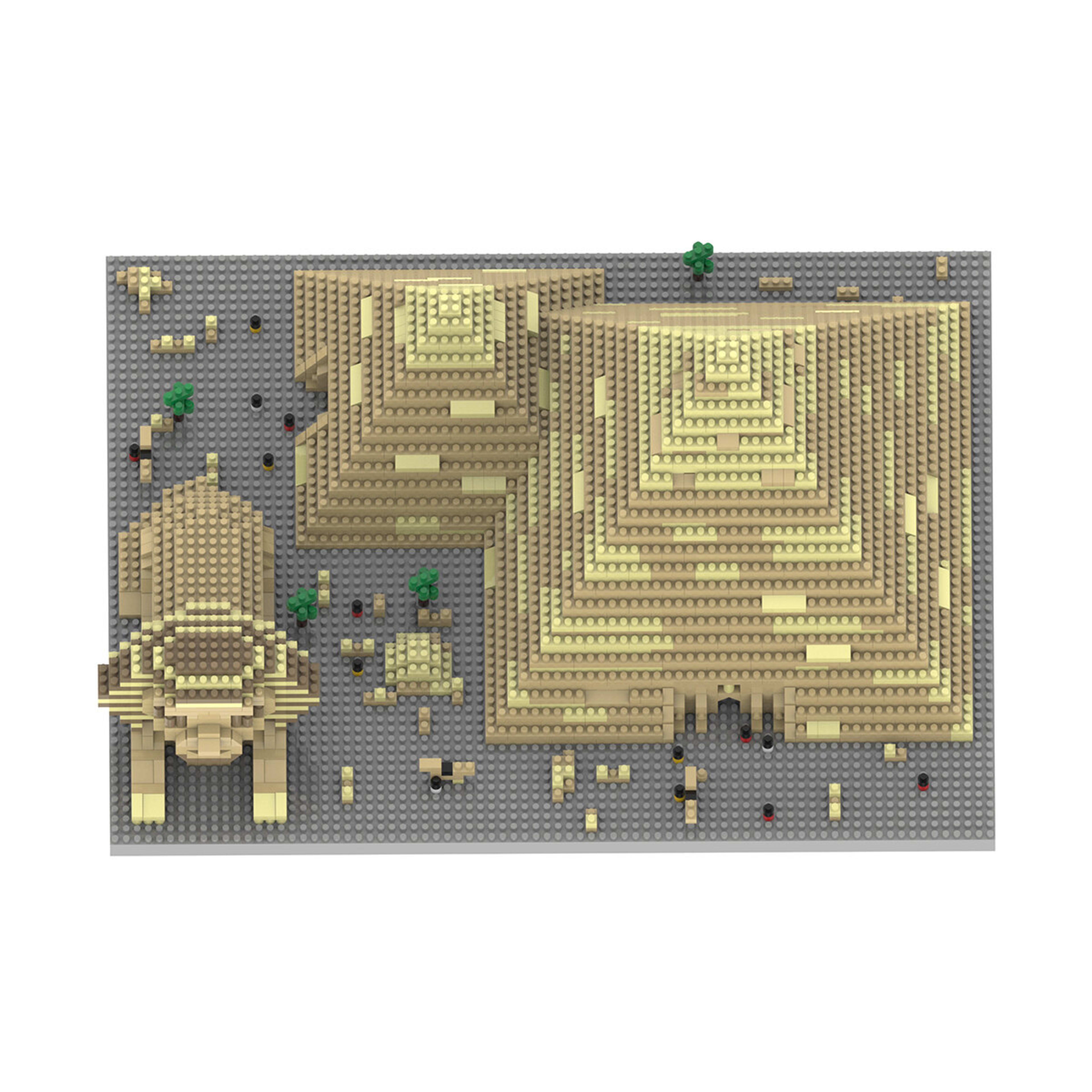 7 2155 Piece Mini Blocks Building Series: Sphinx Pyramid, 7 of 10