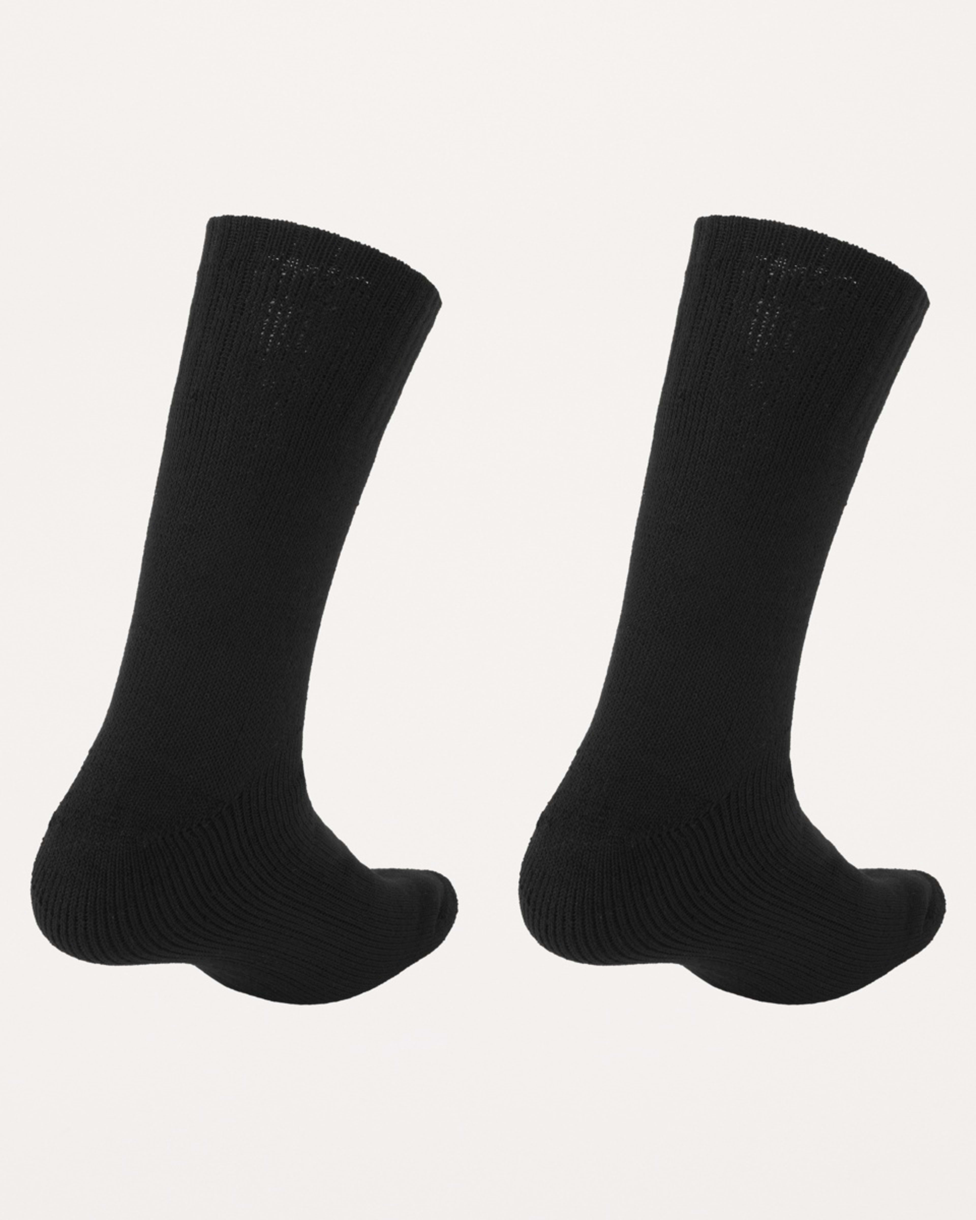 2 2 Pack Wool Blend Crew Socks BLACK WOOL SOCK, 2 of 3