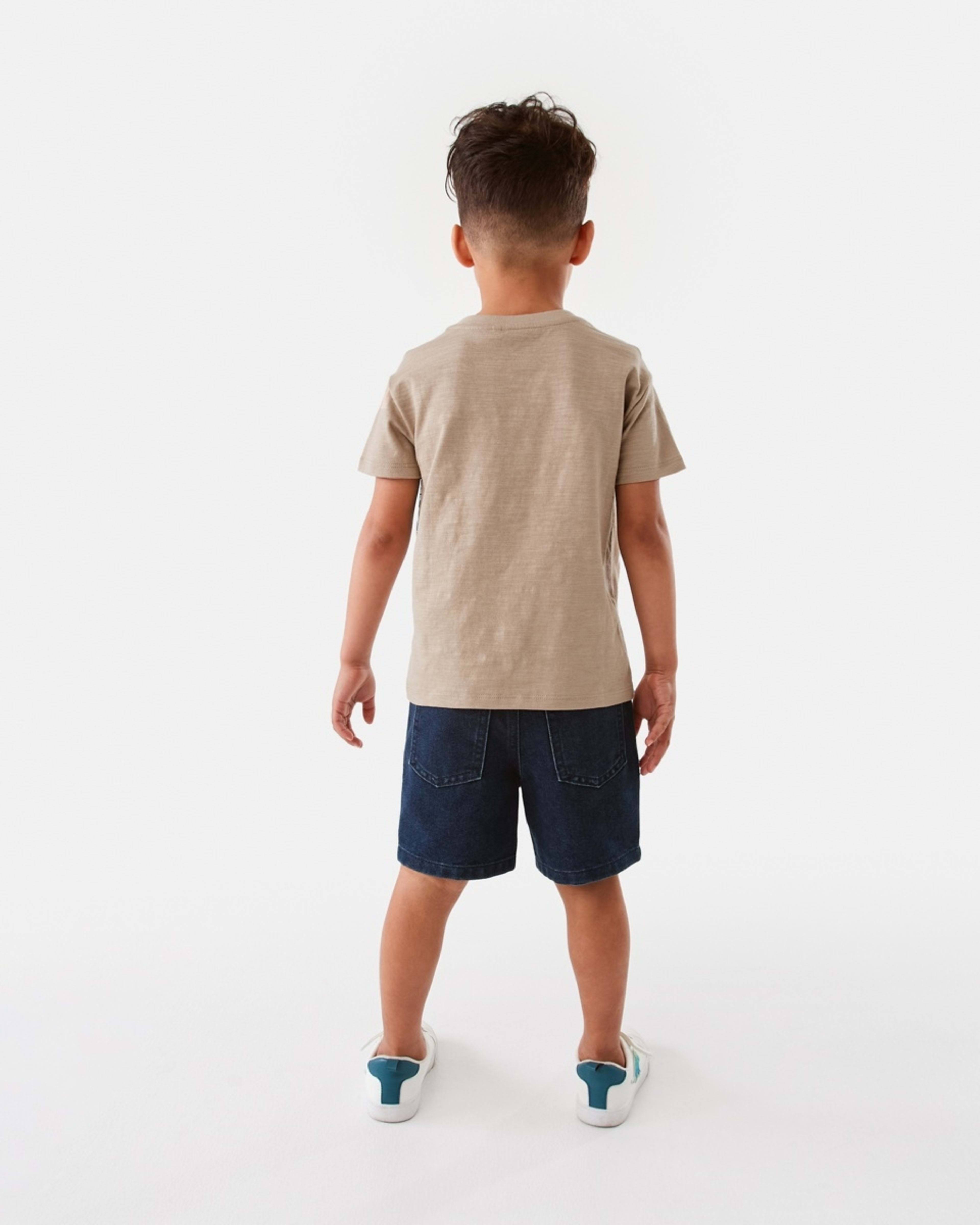 6 Foil Print T-shirt Tan Dinos, 6 of 8