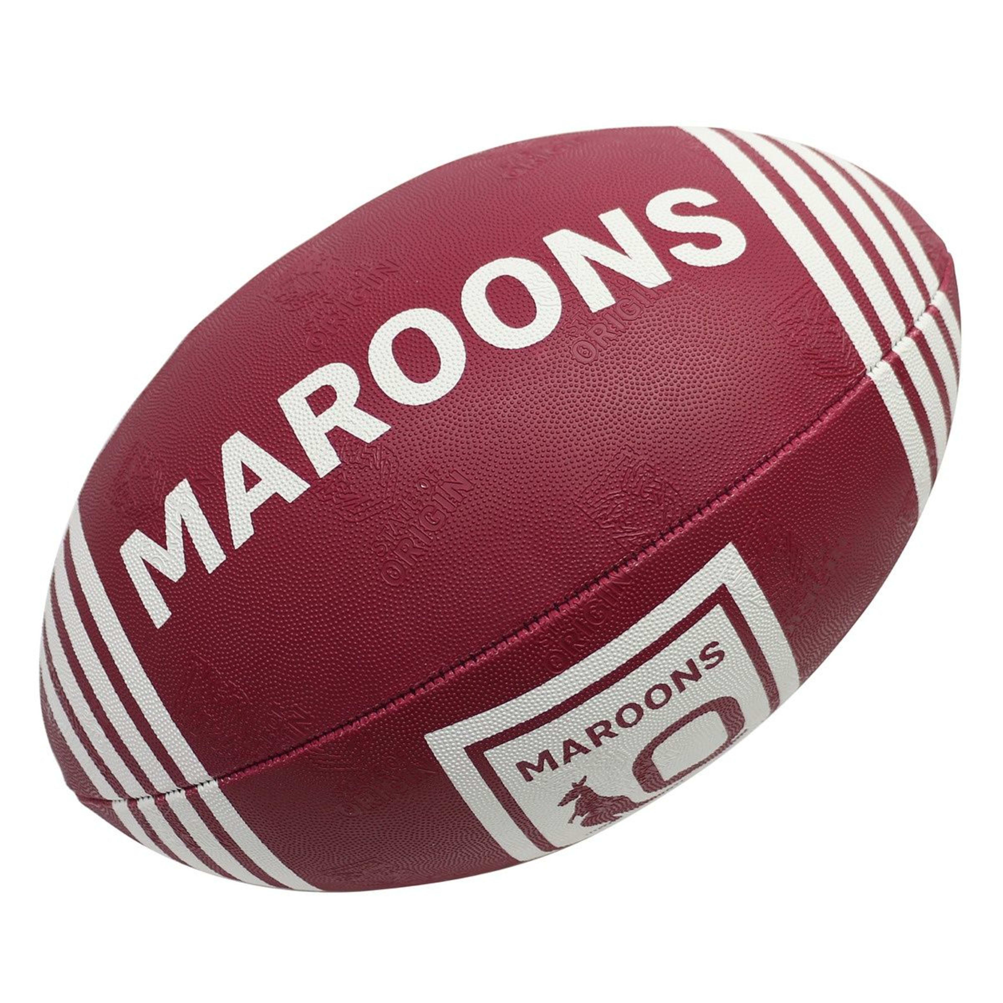 2 Steeden Maroons Rugby Supporter Ball - Size 3, 2 of 2