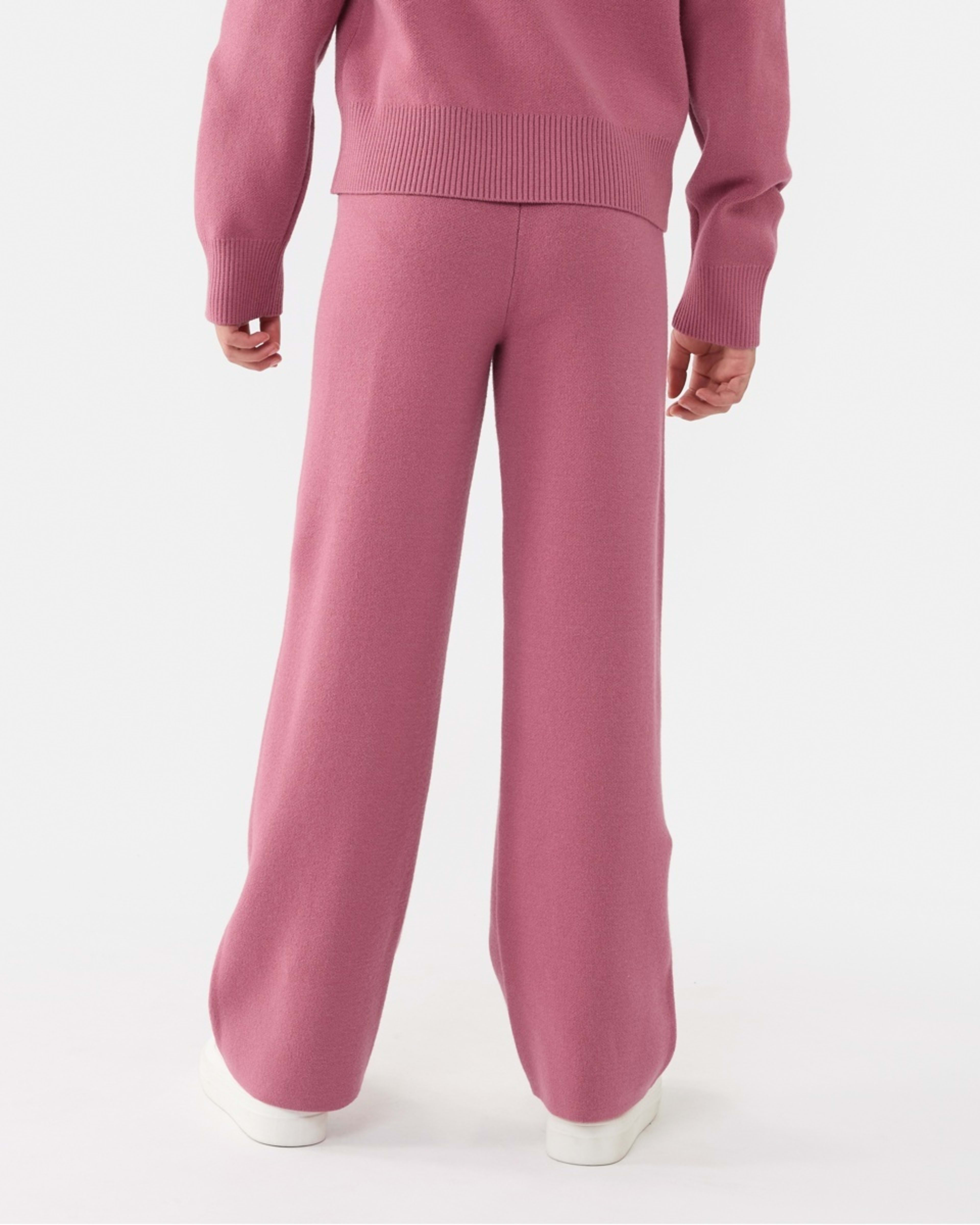 2 Bonded Knit Pants Rose Wine, 2 of 7