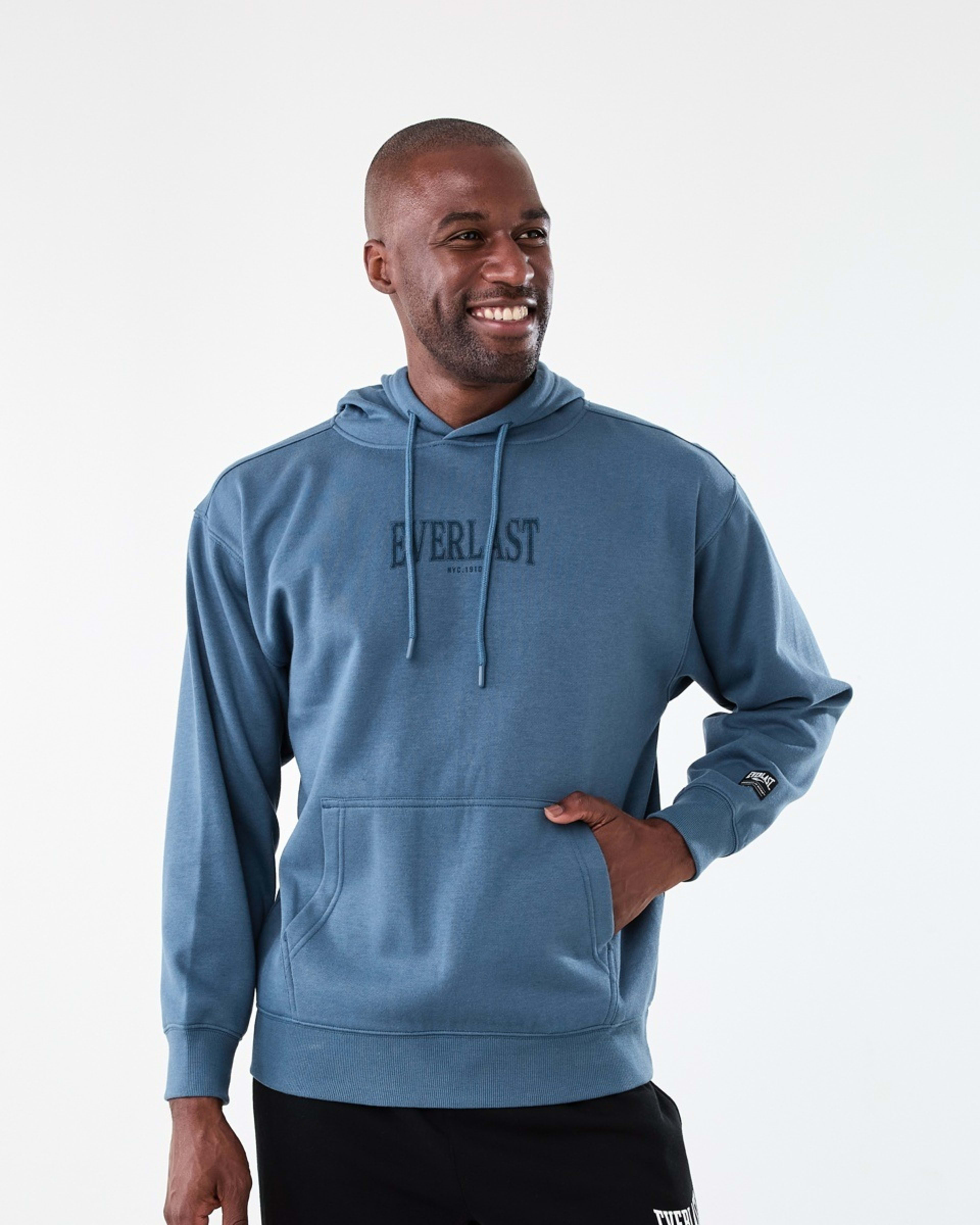 1 Everlast Mens Oversized Hoodie Denim, 1 of 9