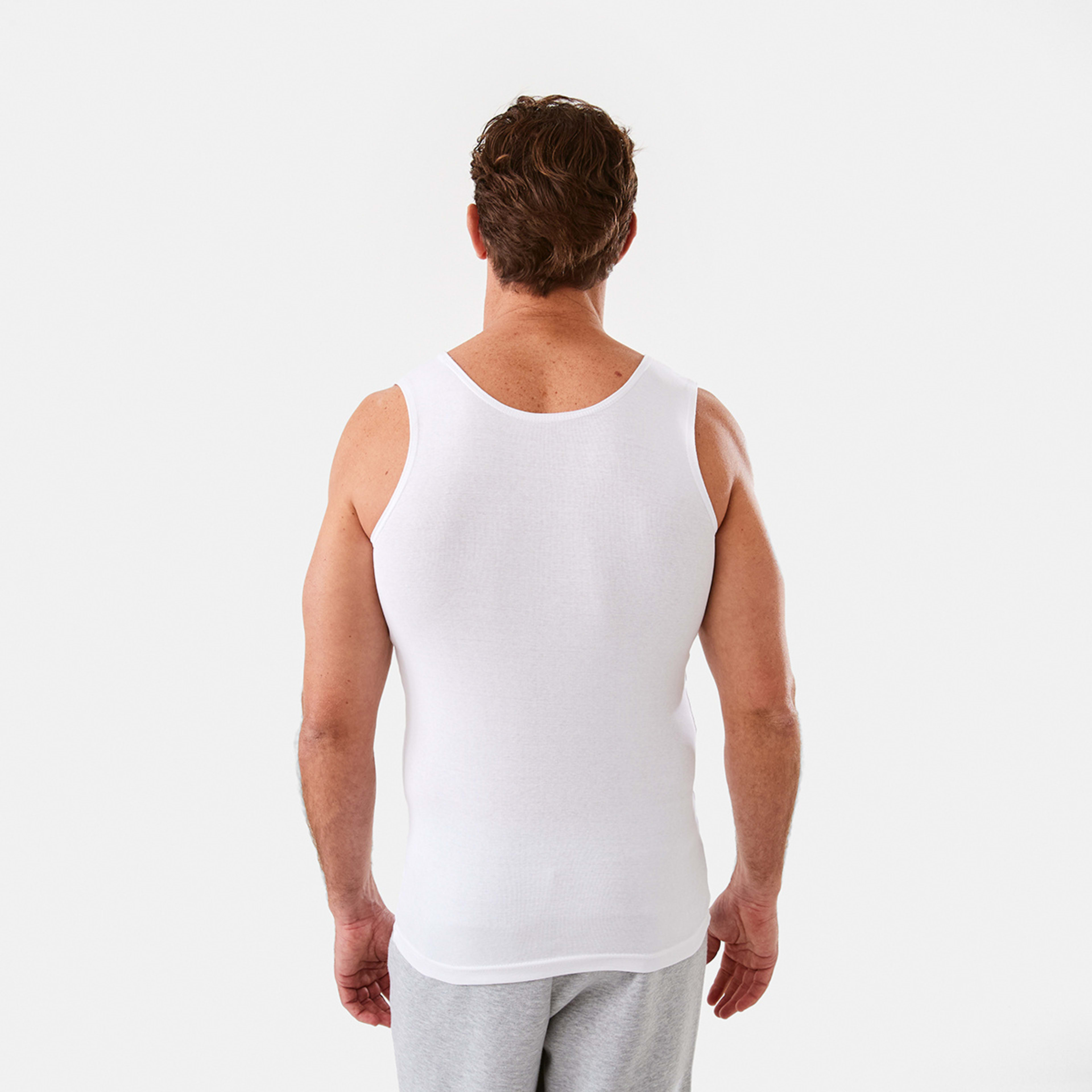 3 3 Pack Singlets White, 3 of 7