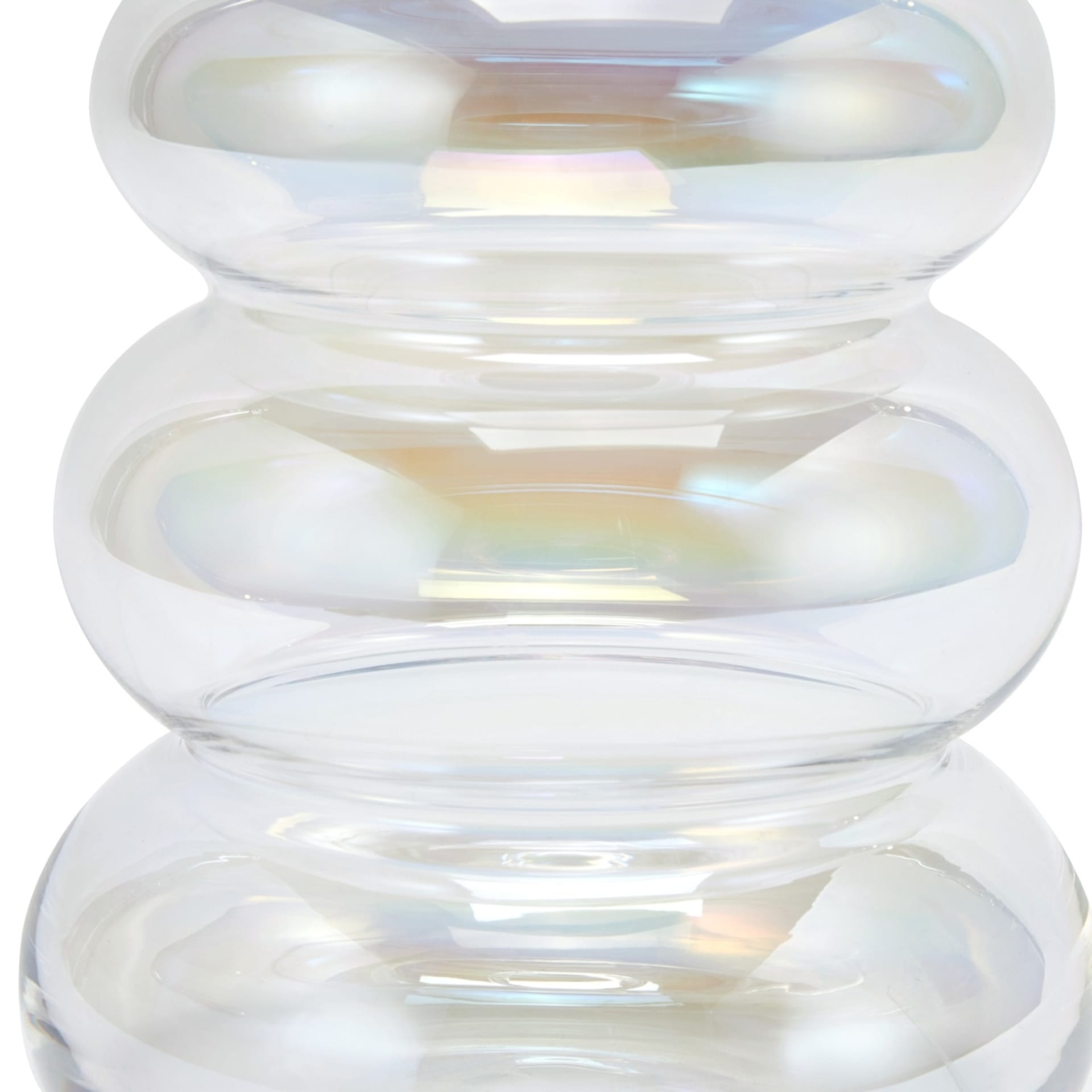 Iridescent Glass Bubble Vase Kmart