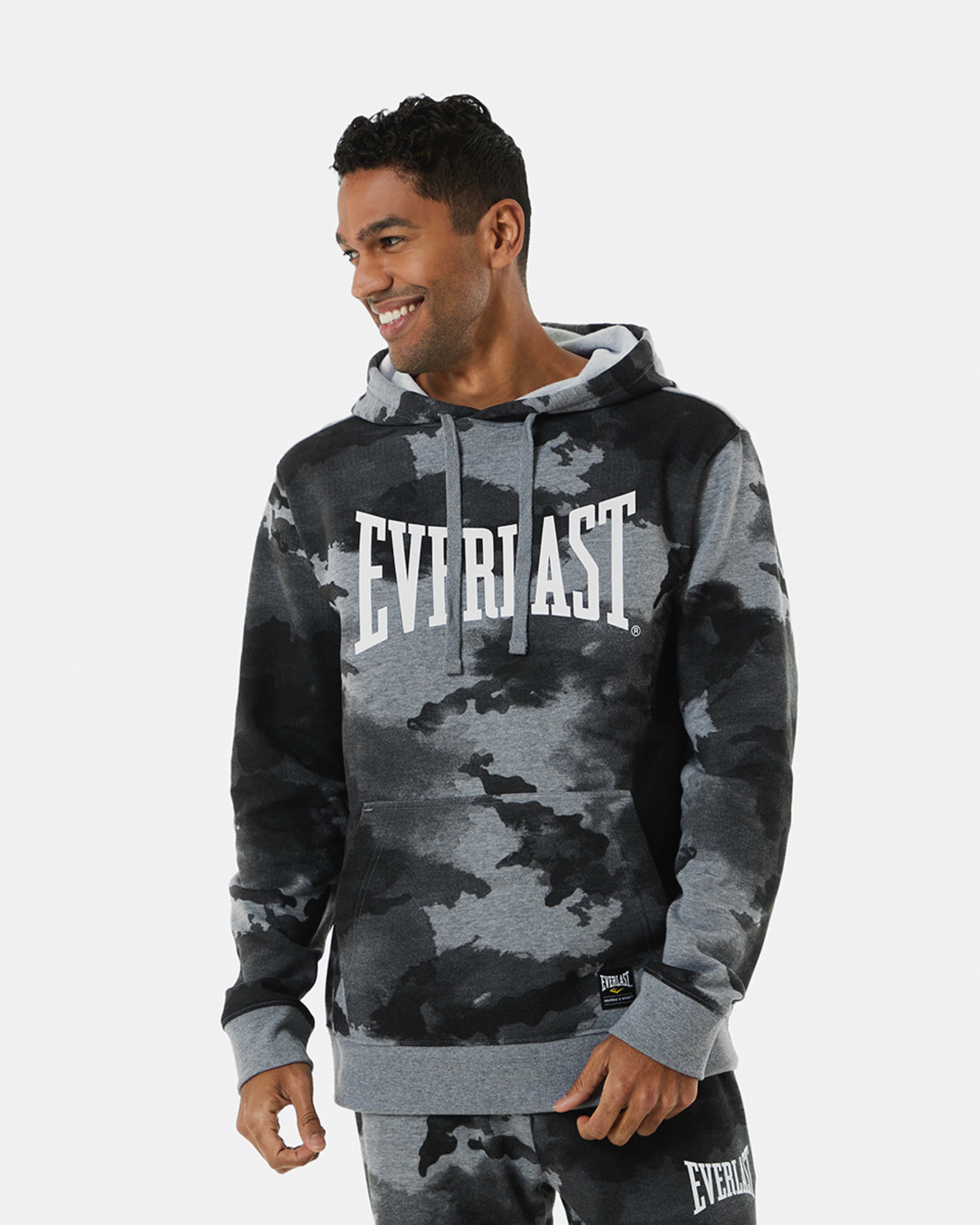 Active Everlast Mens Camo Hoodie - Kmart