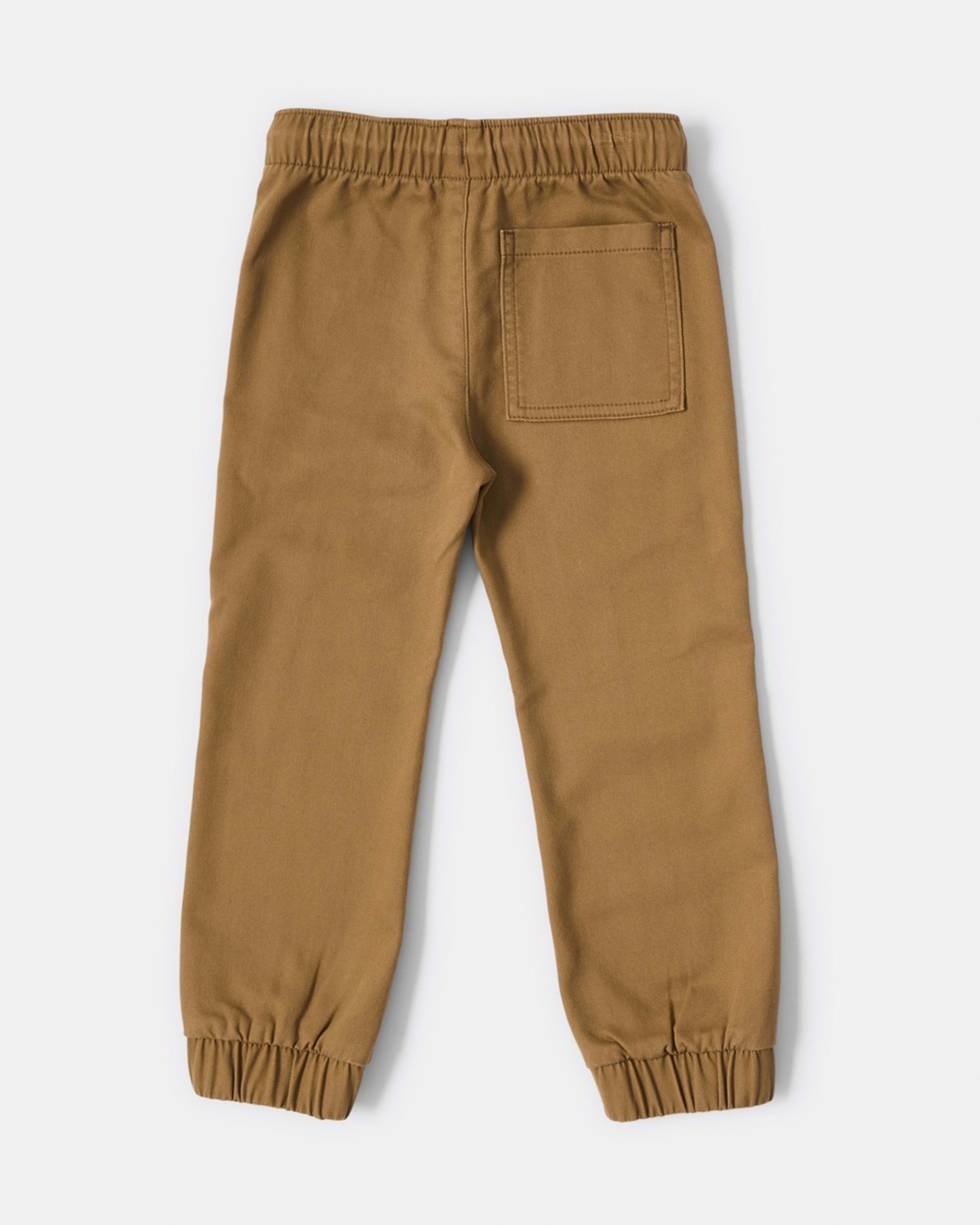8 Pull-On Knit Joggers FOXTROT BROWN, 8 of 8